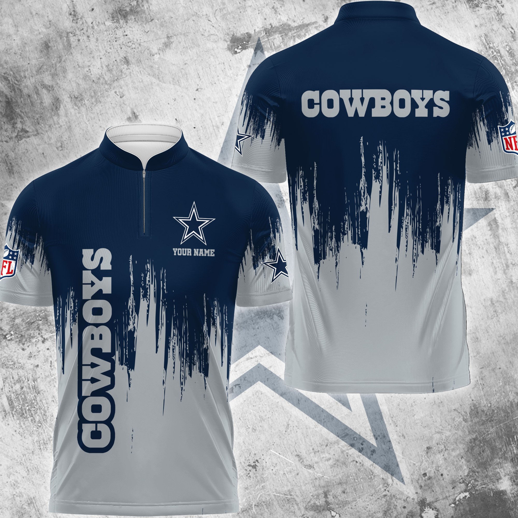 Dallas Cowboys Polo Shirt Custom Your Name, Football Team Polo Shirt, Gifts For Football Lovers EHIVM-59078