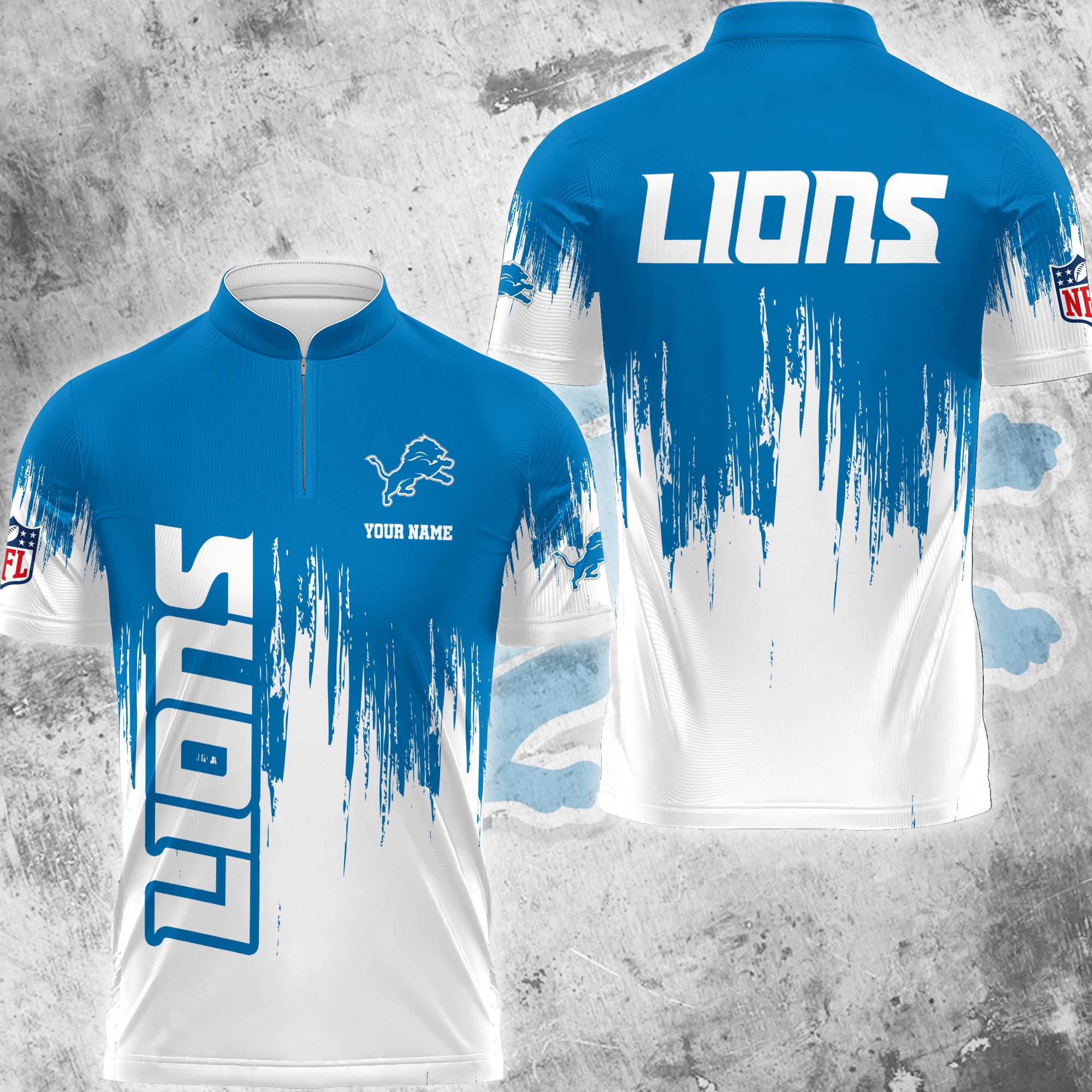 Detroit Lions Polo Shirt Custom Your Name, Football Team Polo Shirt, Gifts For Football Lovers EHIVM-59078