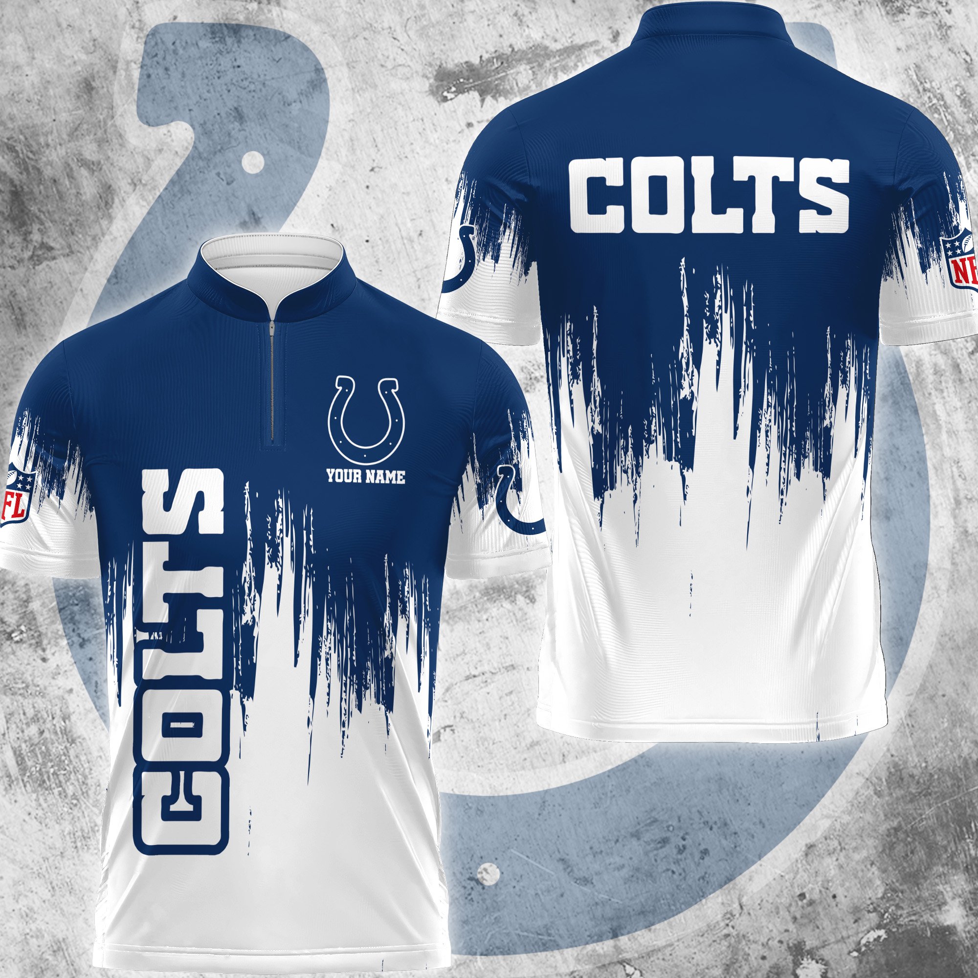 Indianapolis Colts Polo Shirt Custom Your Name, Football Team Polo Shirt, Gifts For Football Lovers EHIVM-59078