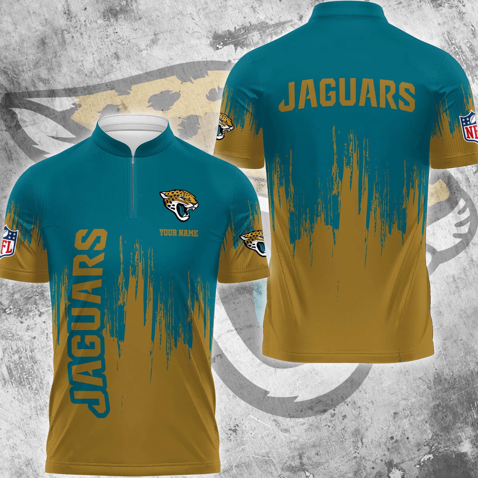 Jacksonville Jaguars Polo Shirt Custom Your Name, Football Team Polo Shirt, Gifts For Football Lovers EHIVM-59078