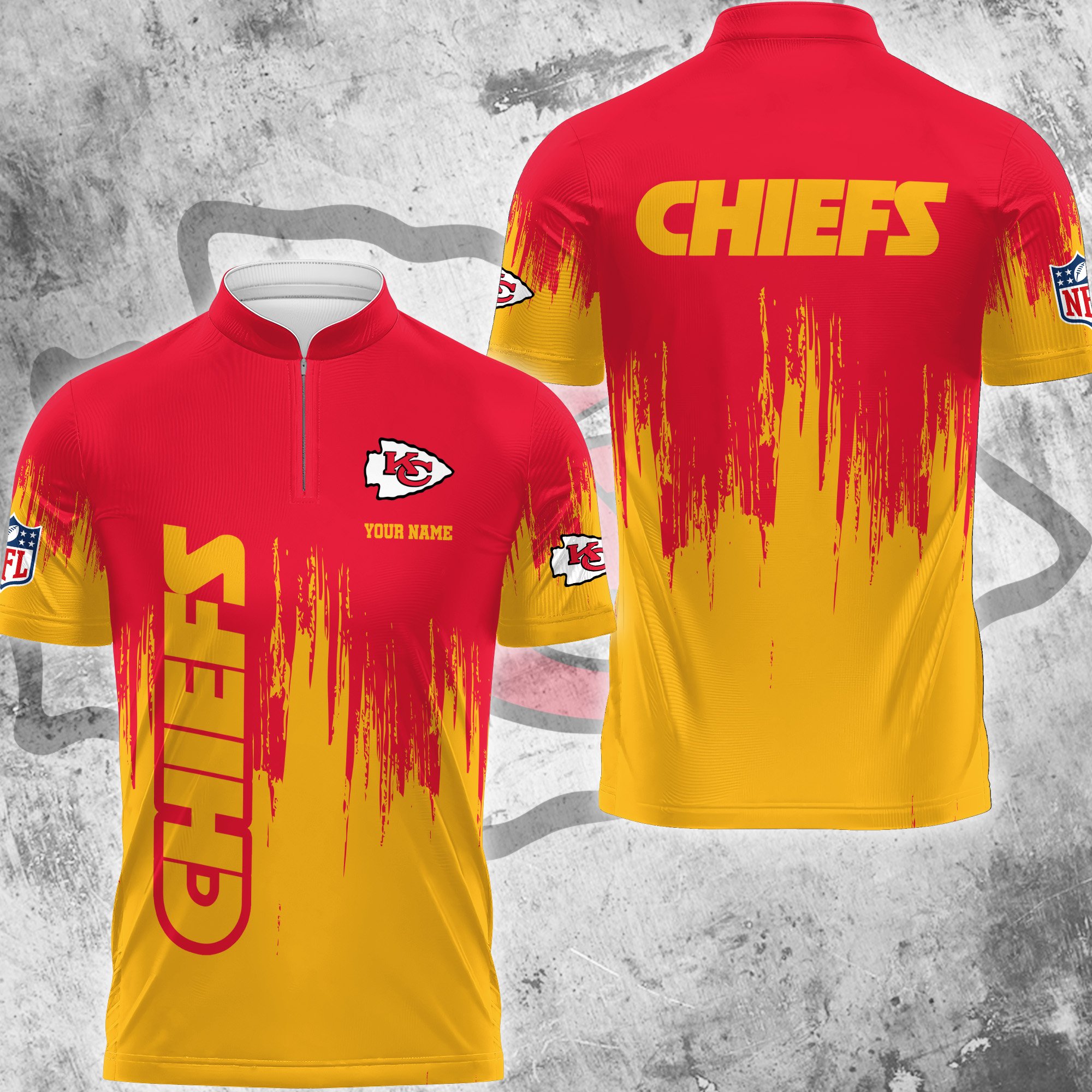 Kansas City Chiefs Polo Shirt Custom Your Name, Football Team Polo Shirt, Gifts For Football Lovers EHIVM-59078