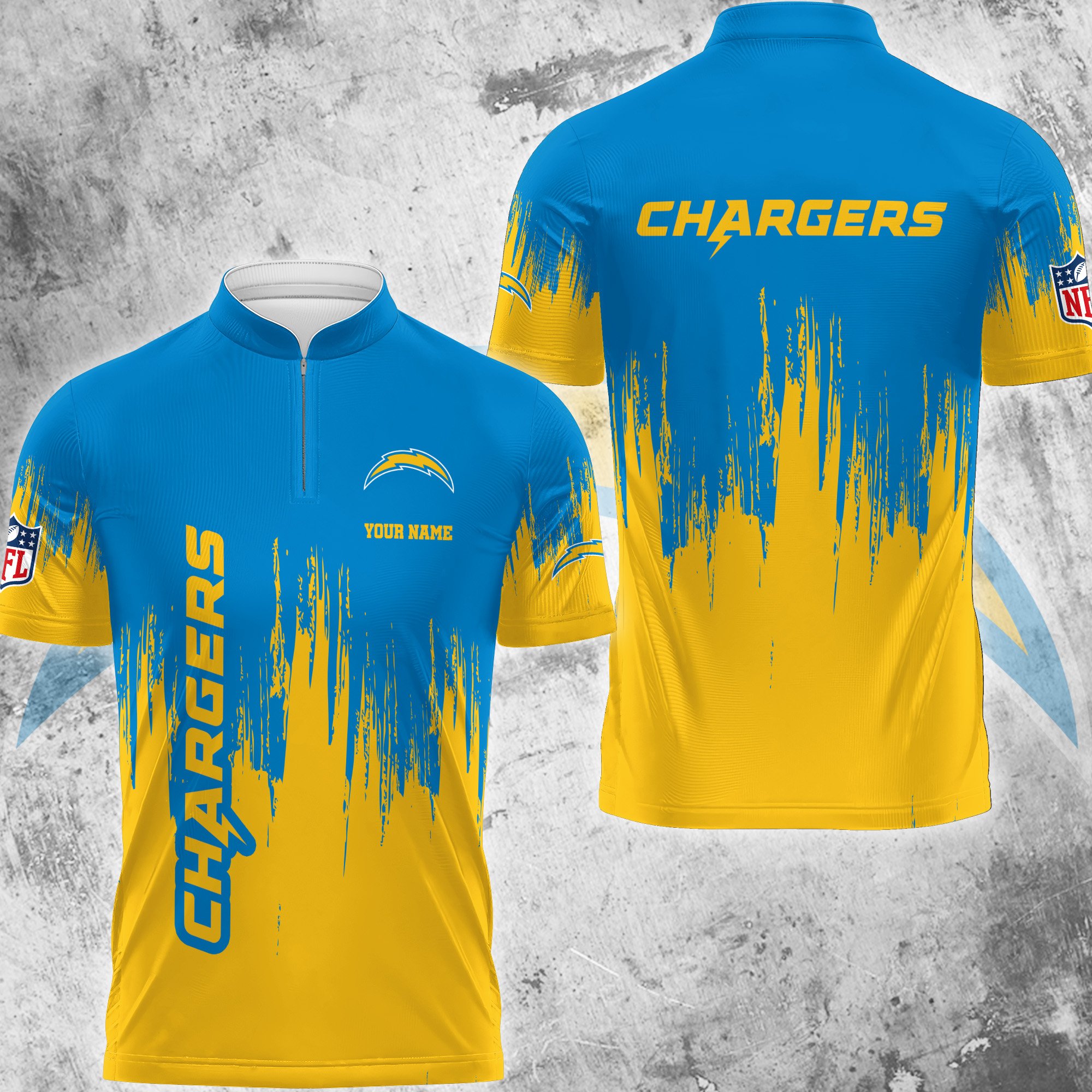 Los Angeles Chargers Polo Shirt Custom Your Name, Football Team Polo Shirt, Gifts For Football Lovers EHIVM-59078