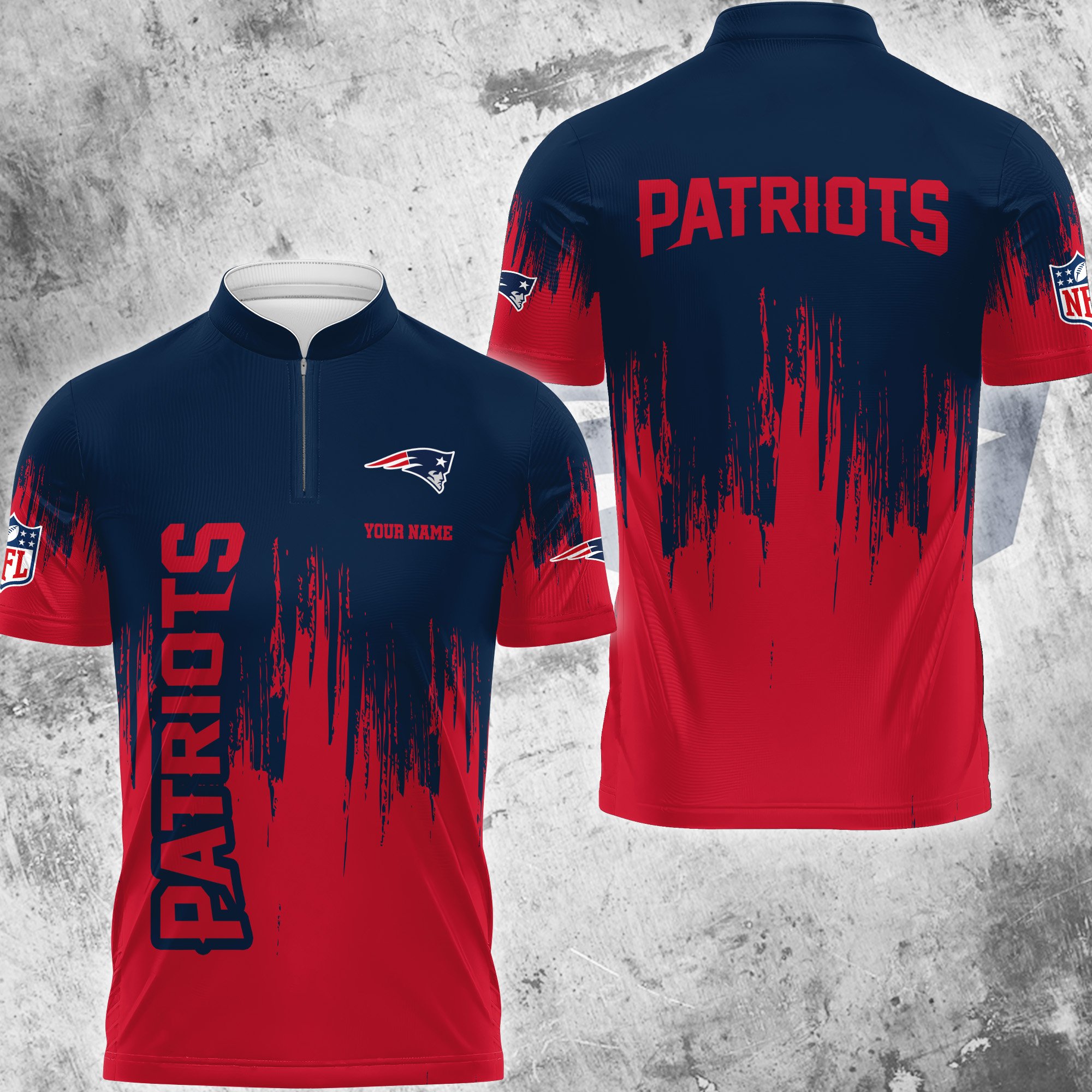 New England Patriots Polo Shirt Custom Your Name, Football Team Polo Shirt, Gifts For Football Lovers EHIVM-59078