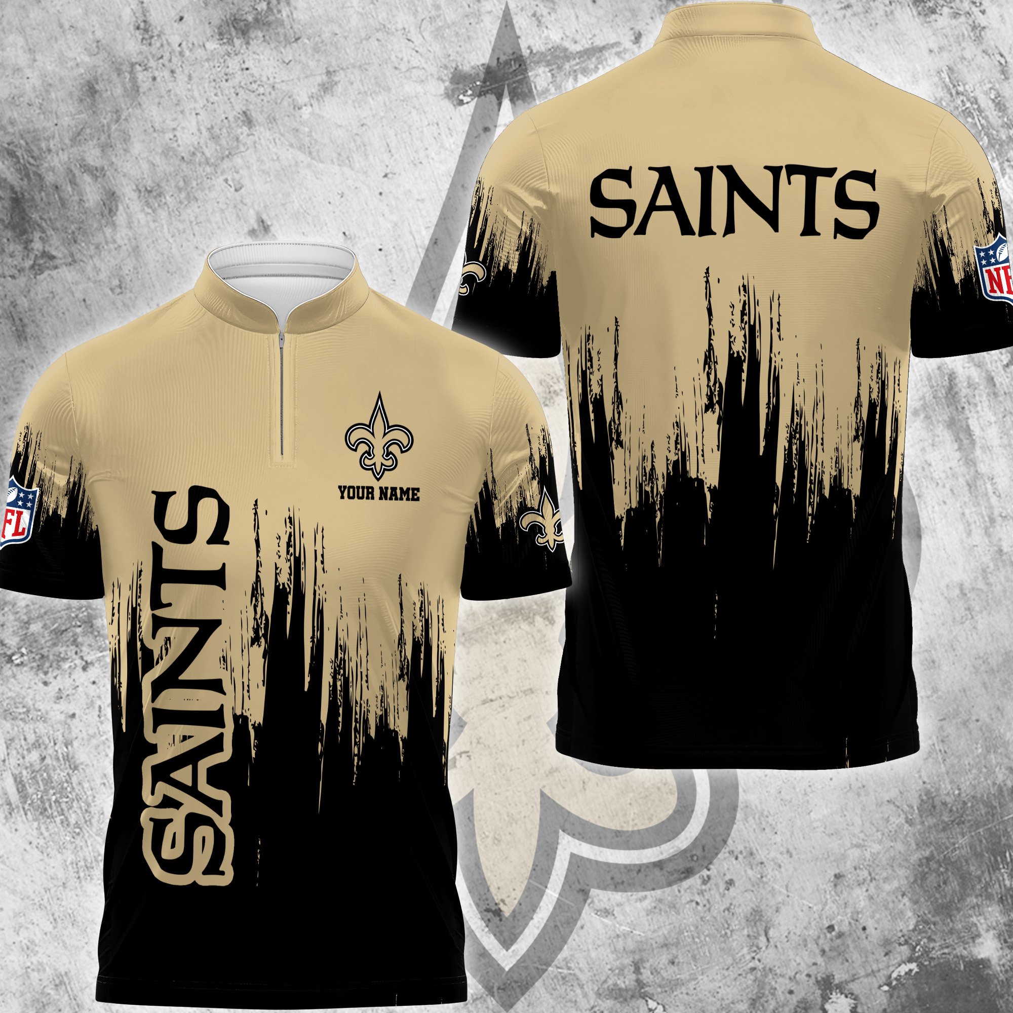 New Orleans Saints Polo Shirt Custom Your Name, Football Team Polo Shirt, Gifts For Football Lovers EHIVM-59078