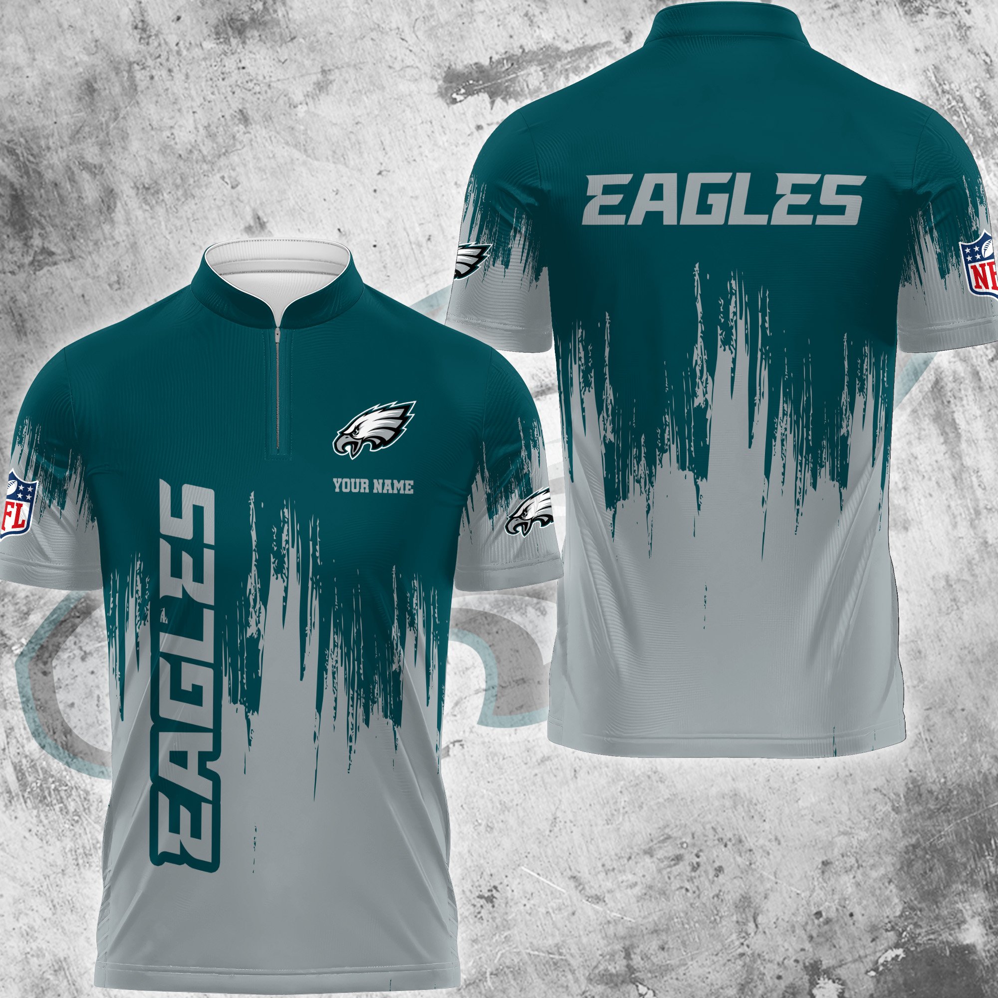 Philadelphia Eagles Polo Shirt Custom Your Name, Football Team Polo Shirt, Gifts For Football Lovers EHIVM-59078