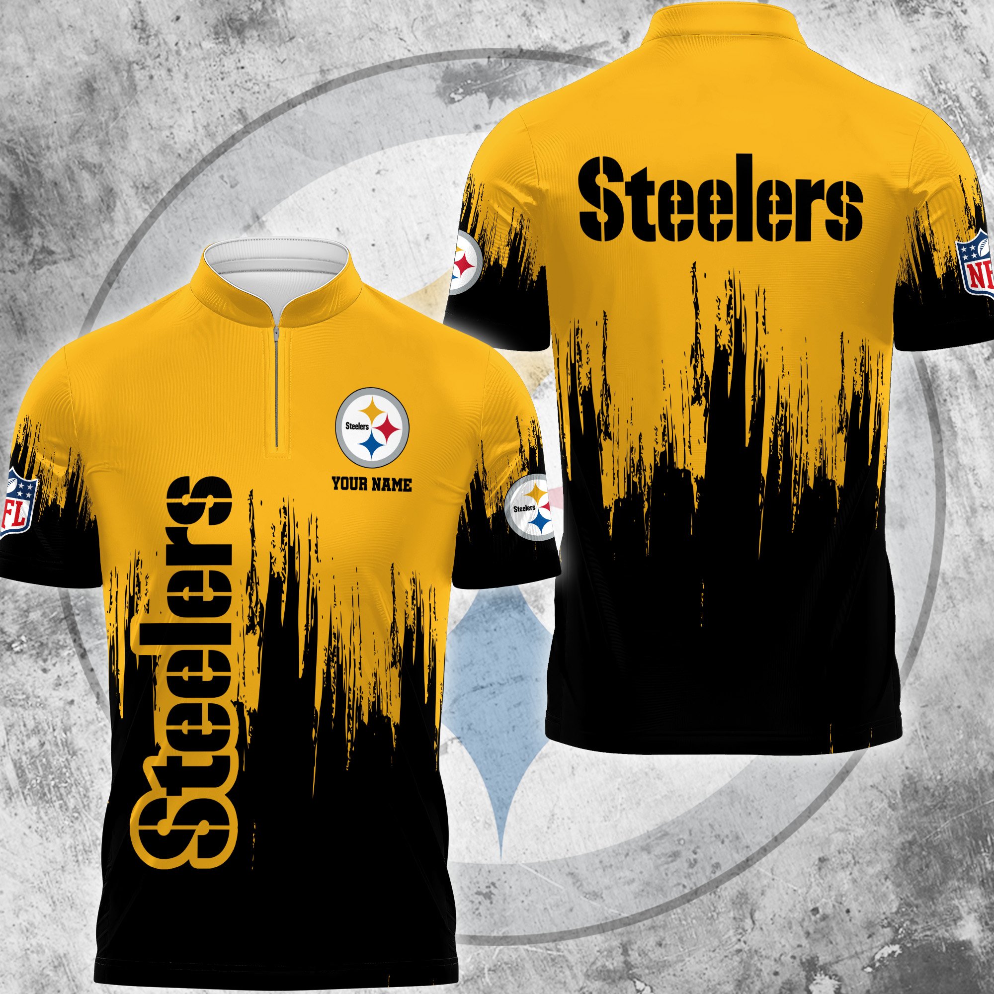 Pittsburgh Steelers Polo Shirt Custom Your Name, Football Team Polo Shirt, Gifts For Football Lovers EHIVM-59078