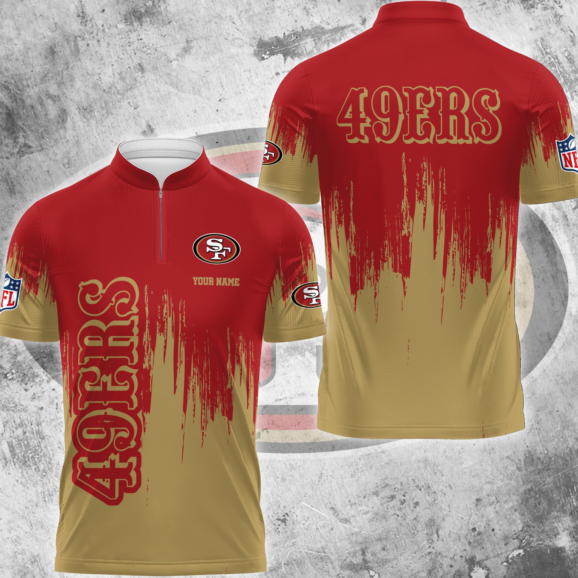 San Francisco 49ers Polo Shirt Custom Your Name, Football Team Polo Shirt, Gifts For Football Lovers EHIVM-59078