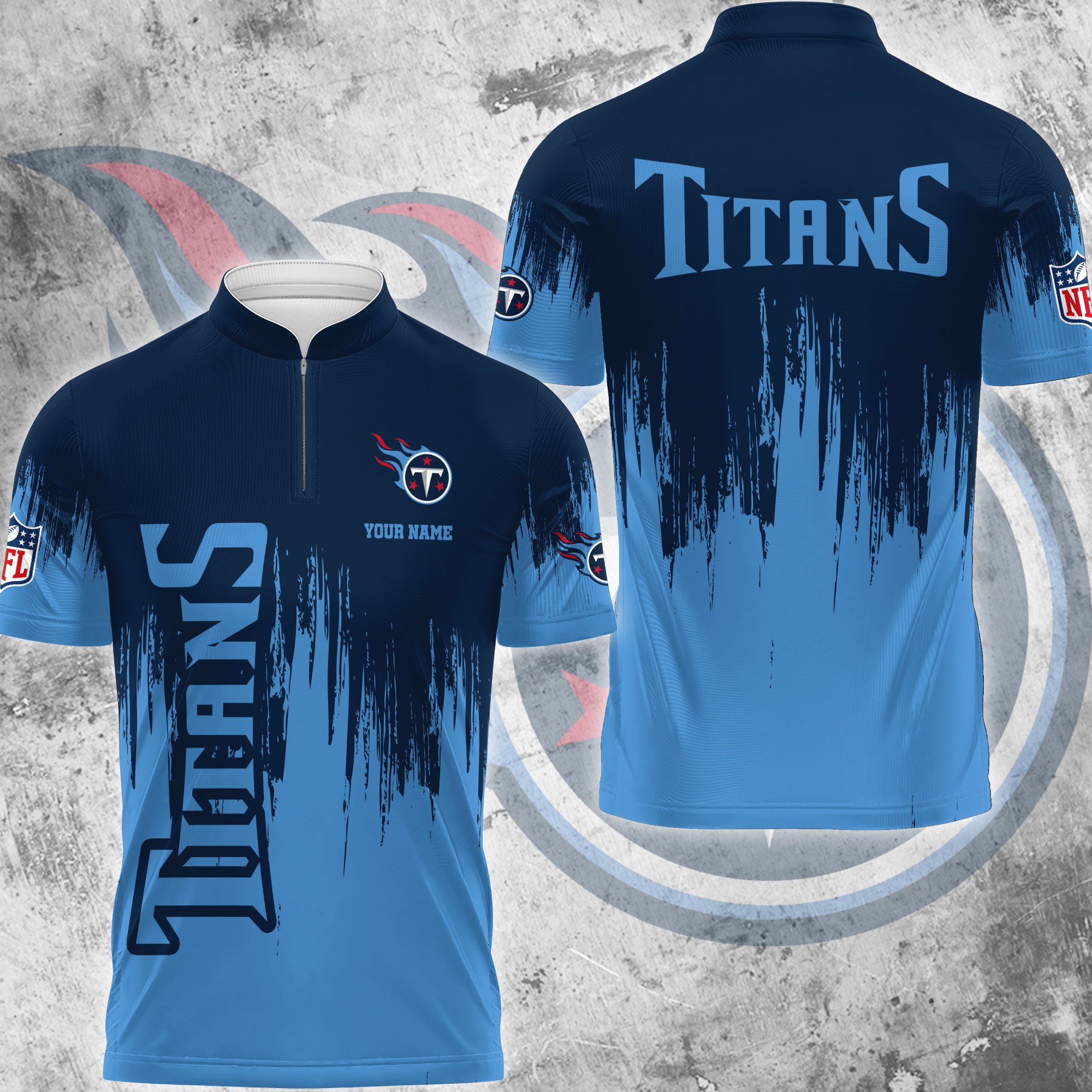 Tennessee Titans Polo Shirt Custom Your Name, Football Team Polo Shirt, Gifts For Football Lovers EHIVM-59078