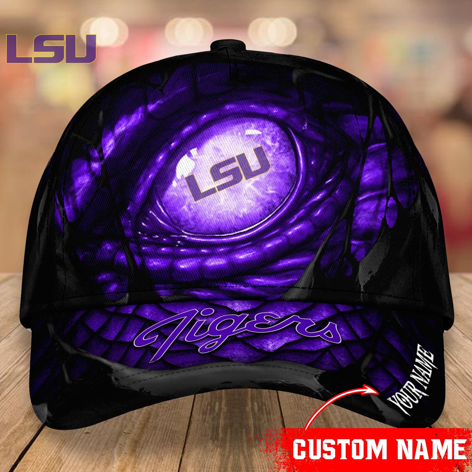 LSU TIGERS CAP Custom T-33951