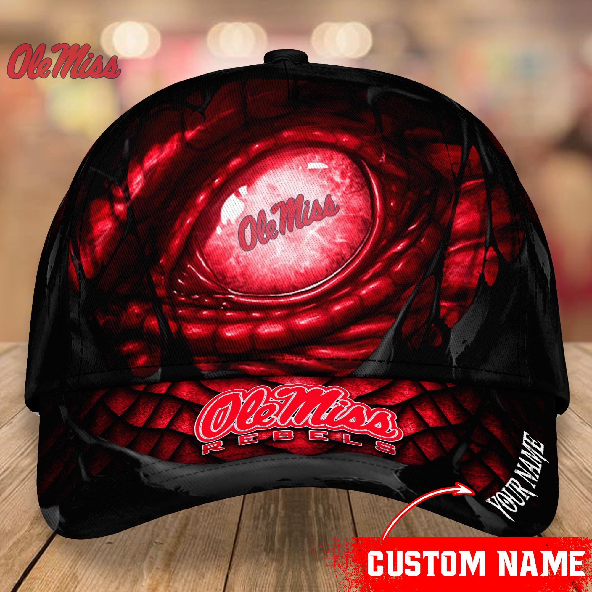 Ole Miss Rebels CAP Custom T-33952