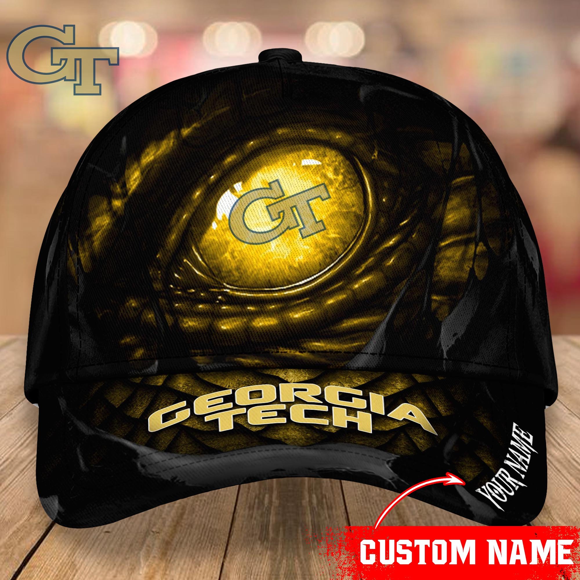 Georgia Tech Yellow Jackets CAP Custom T-33953