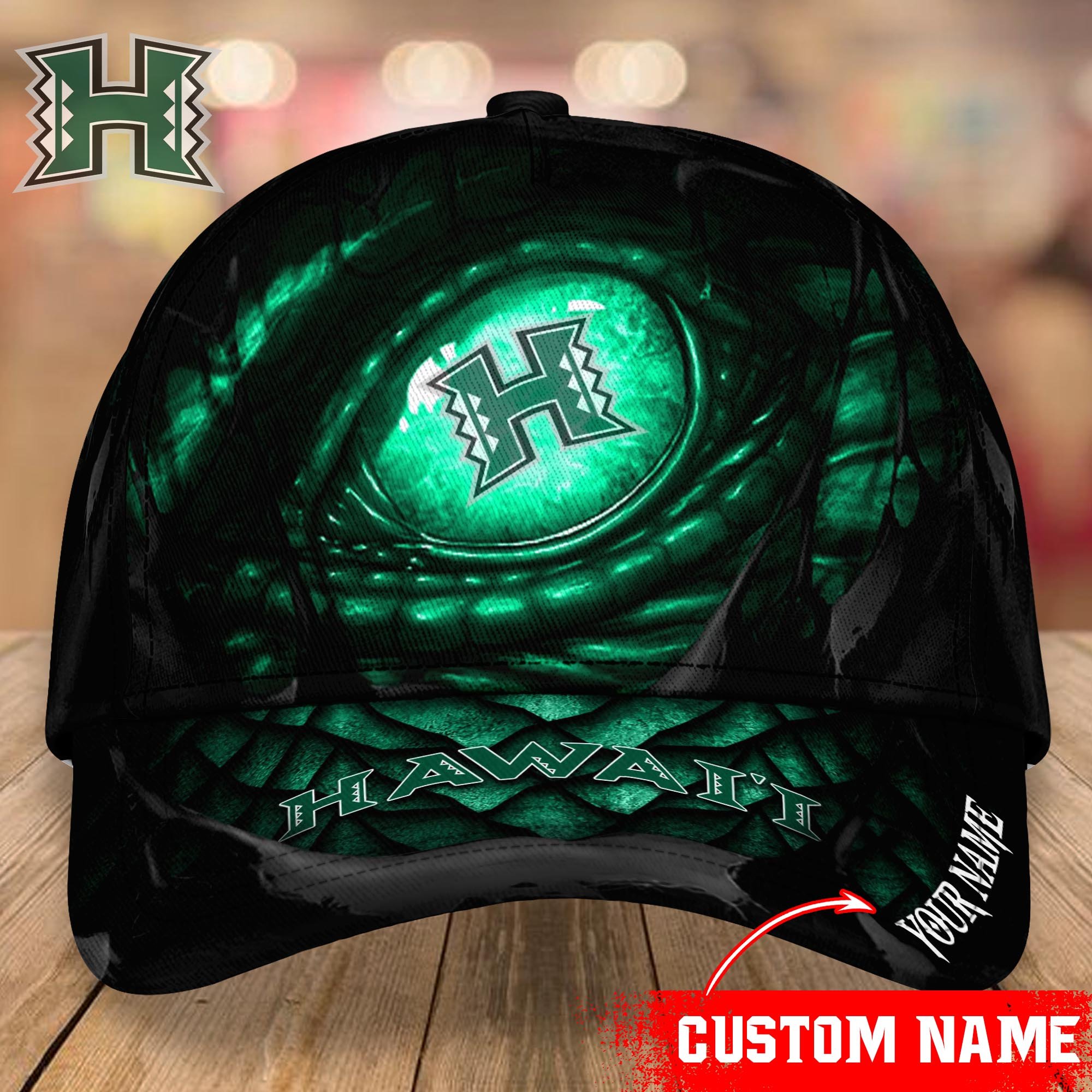 Hawaii Rainbow Warriors CAP Custom T-33953