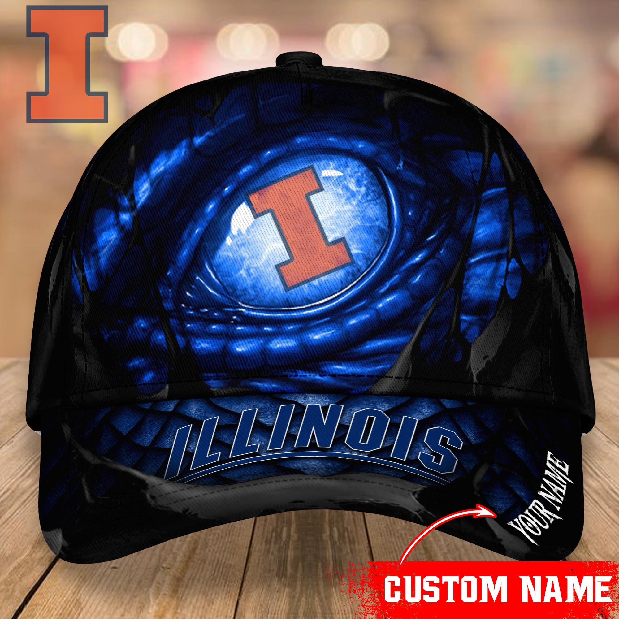 Illinois Fighting Illini CAP Custom T-33953