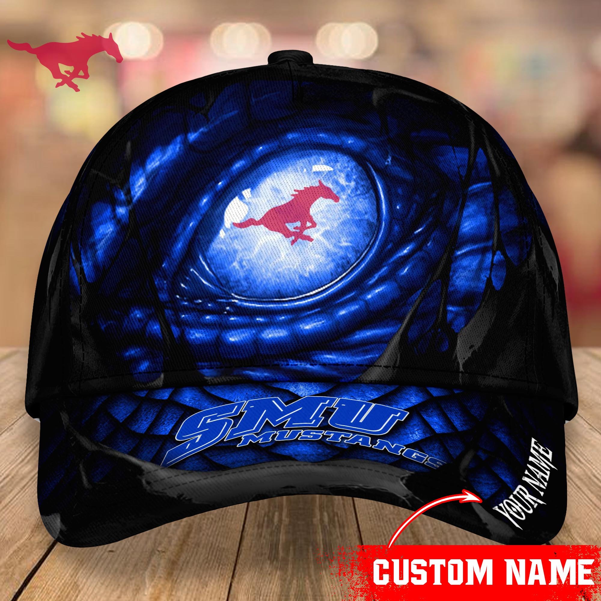 SMU Mustangs CAP Custom T-33953