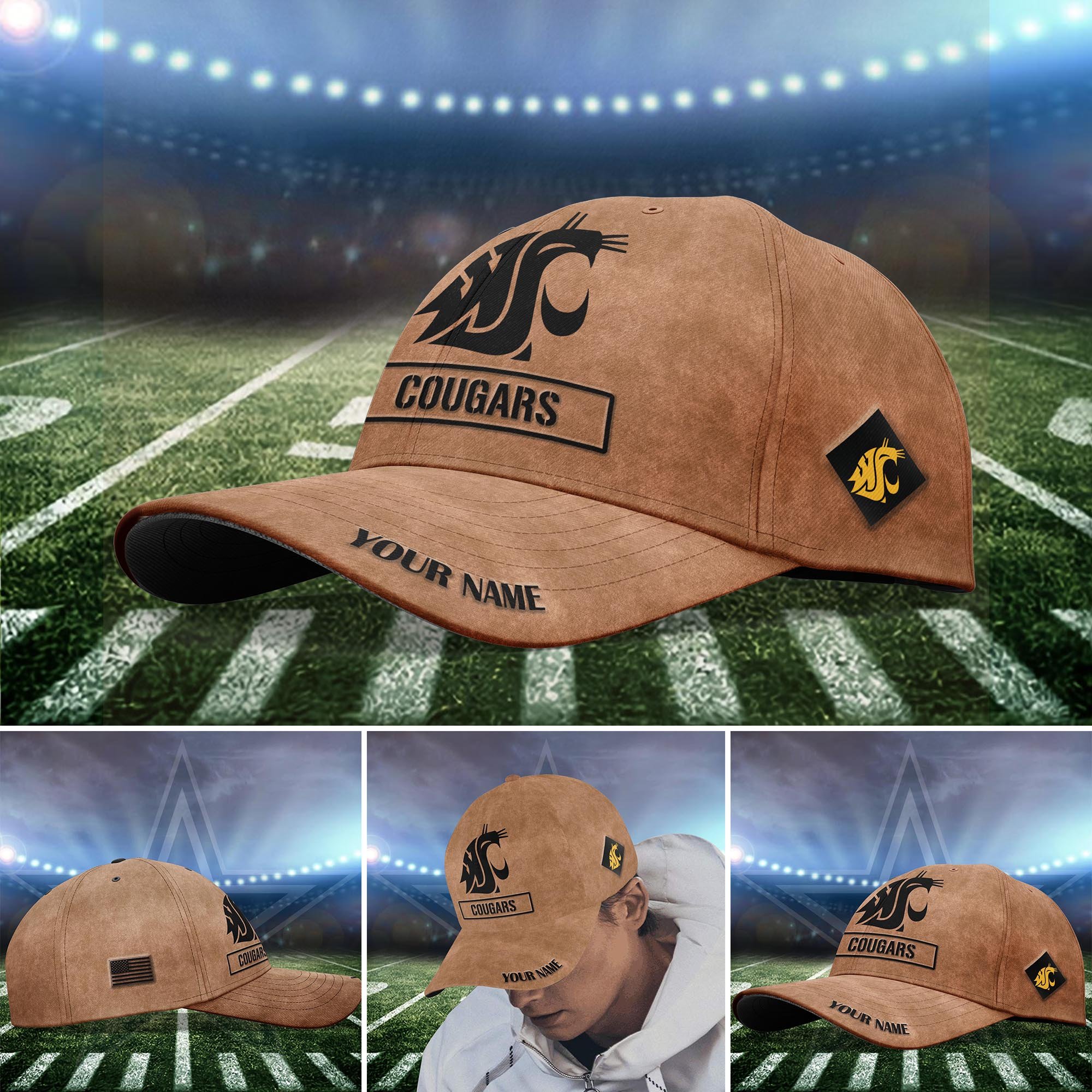 Washington State Cougars 2024 SALUTE TO SERVICE CLUB Custom Q-54077