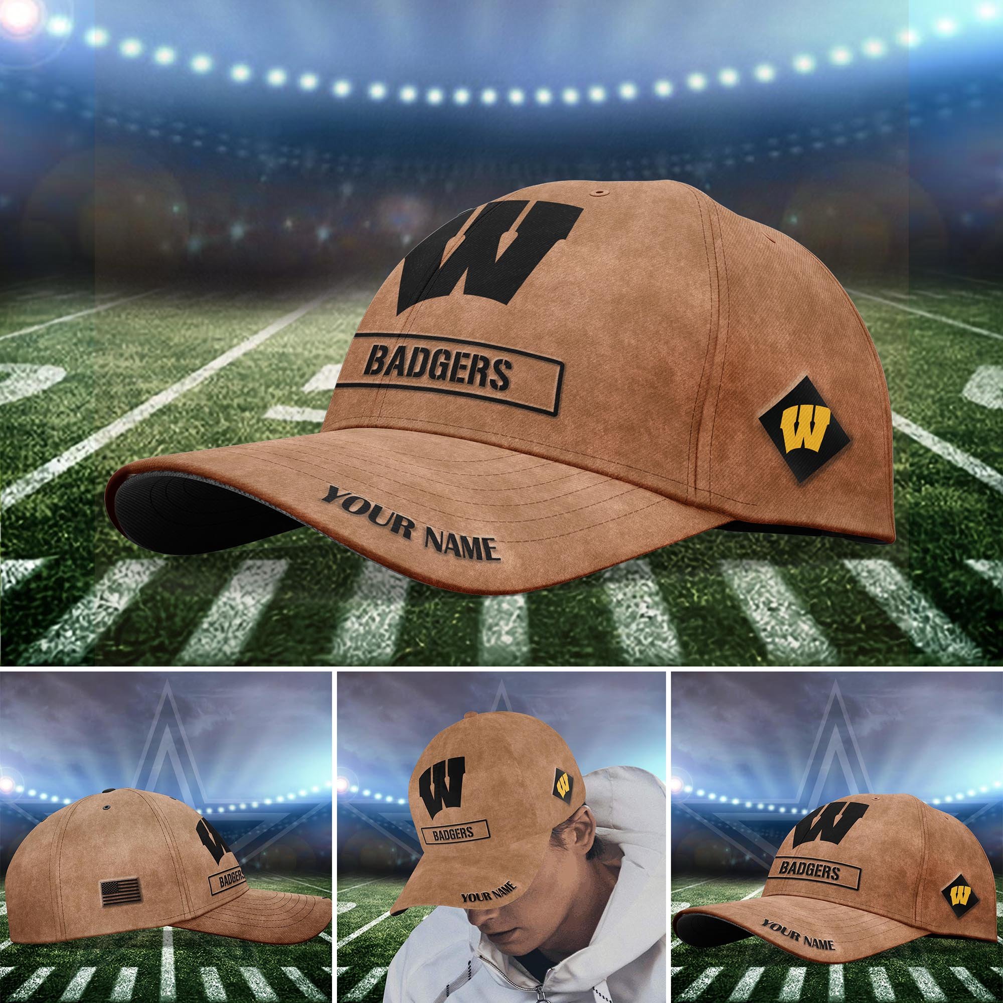 Wisconsin Badgers 2024 SALUTE TO SERVICE CLUB Custom Q-54077