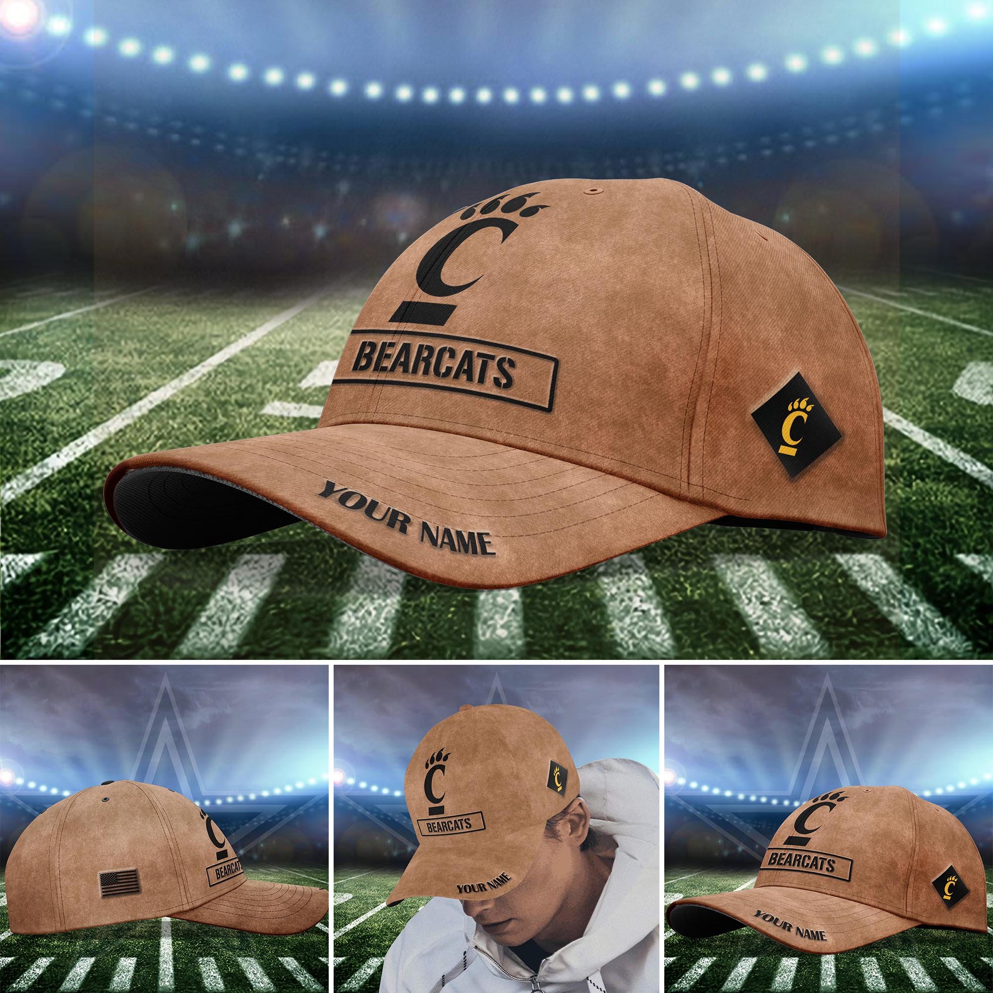 Cincinnati Bearcats 2024 SALUTE TO SERVICE CLUB Custom Q-54077