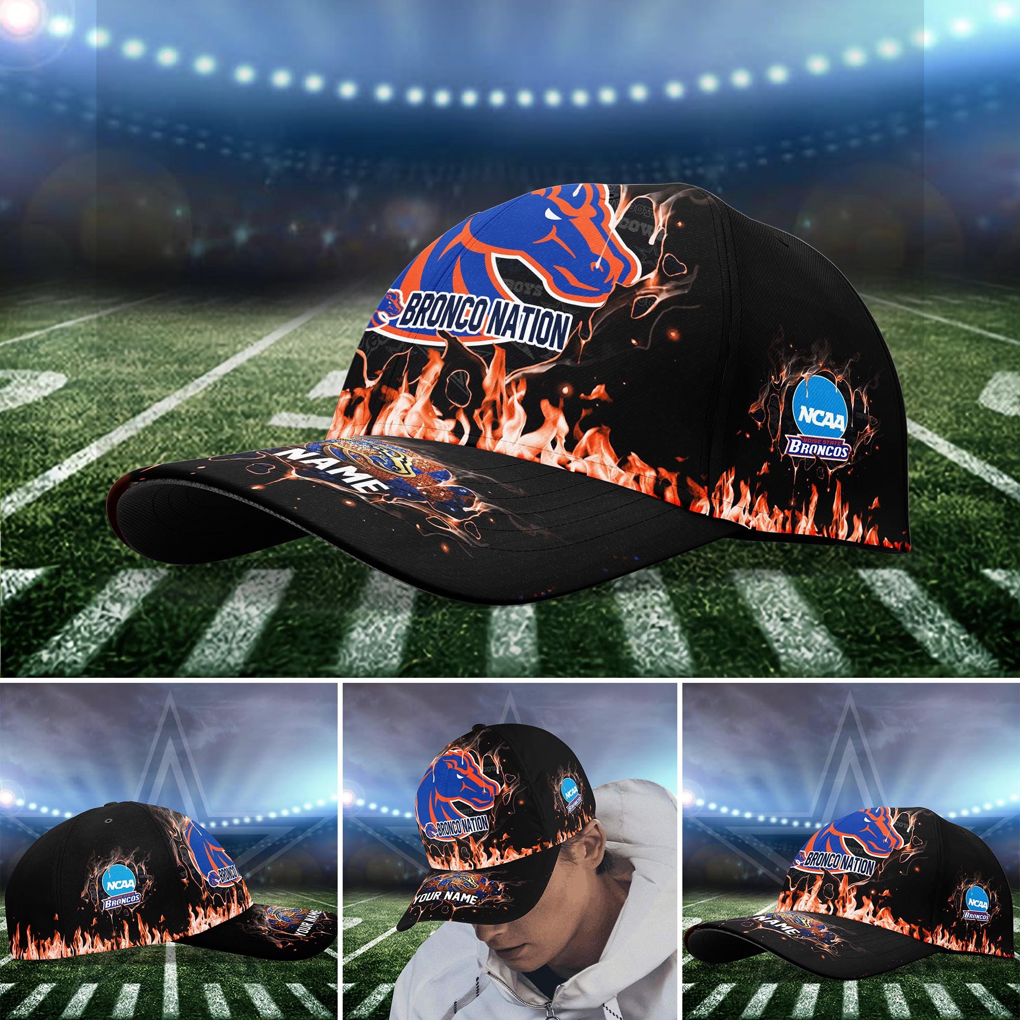 Boise State Broncos Cap custom Q-54379