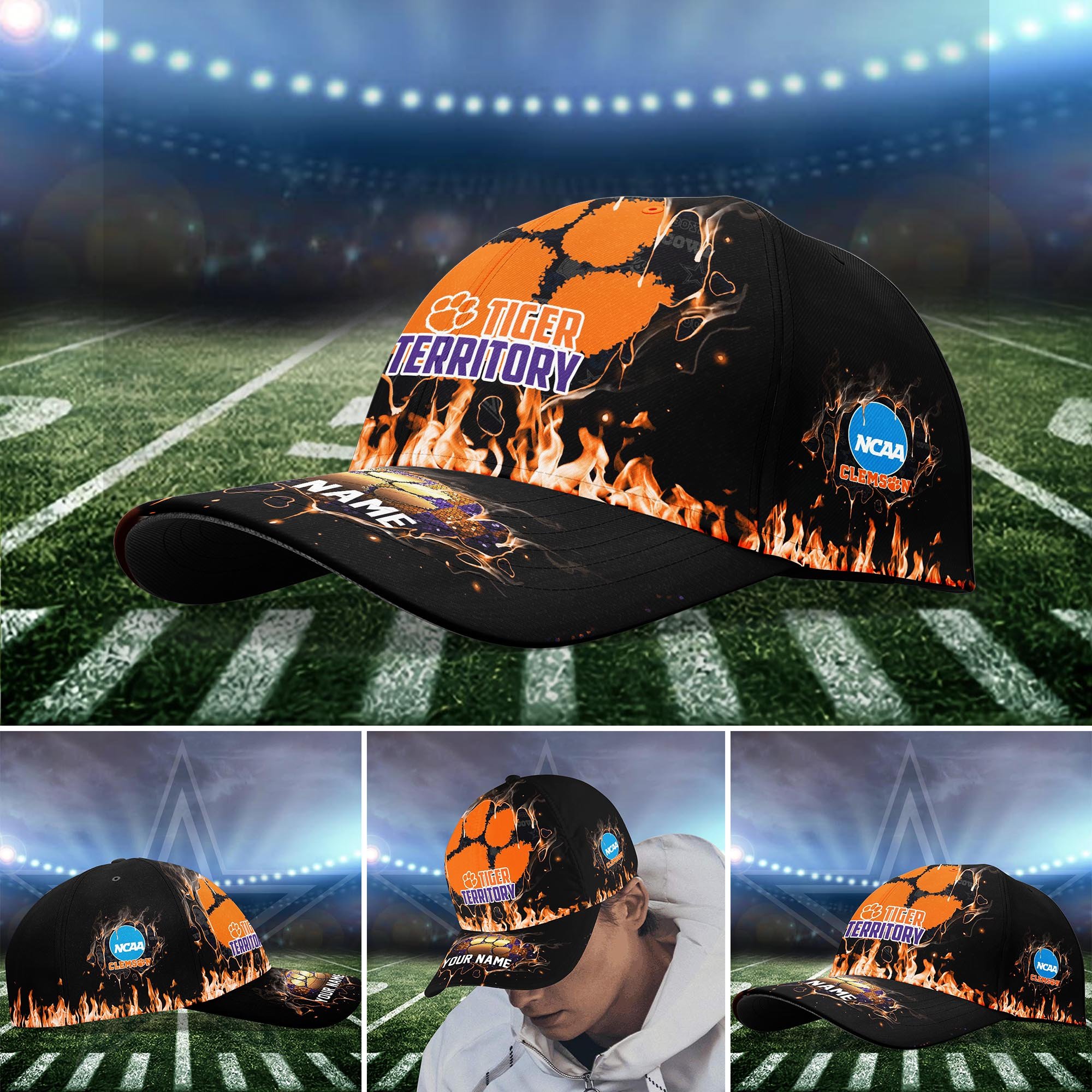 Clemson Tigers Cap custom Q-54379