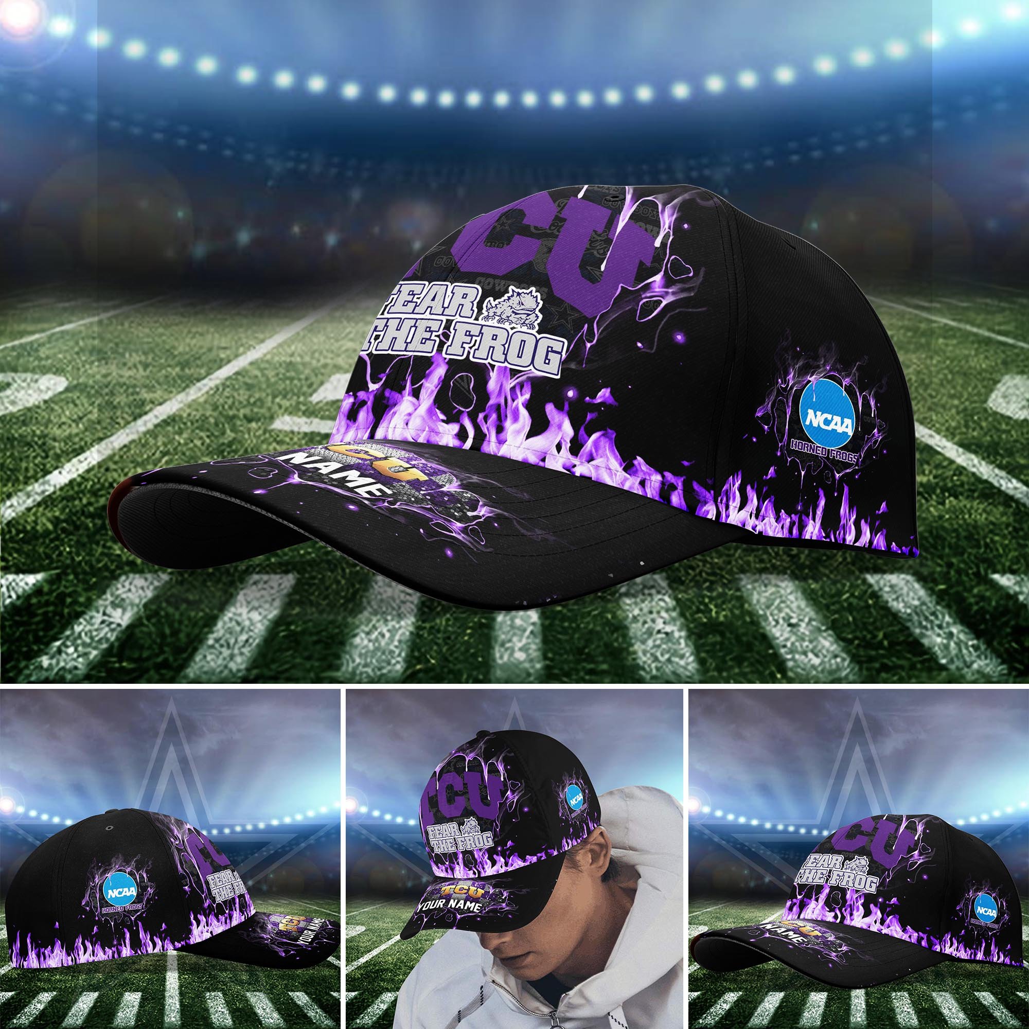 TCU Horned Frogs Cap custom Q-54379