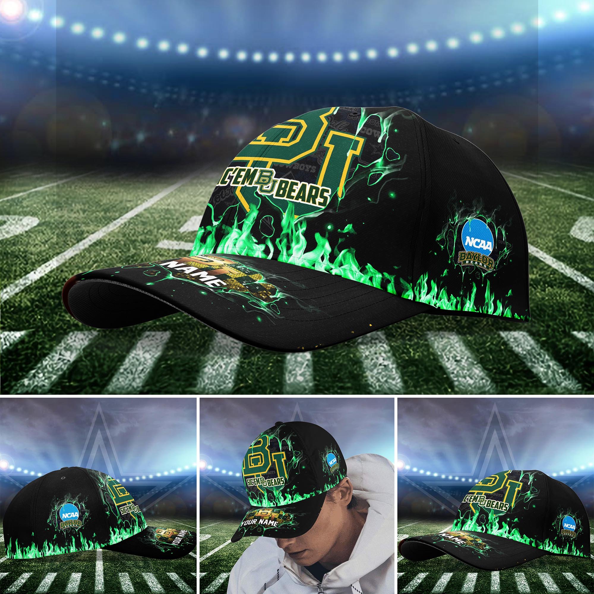 Baylor Bears Cap custom Q-54379