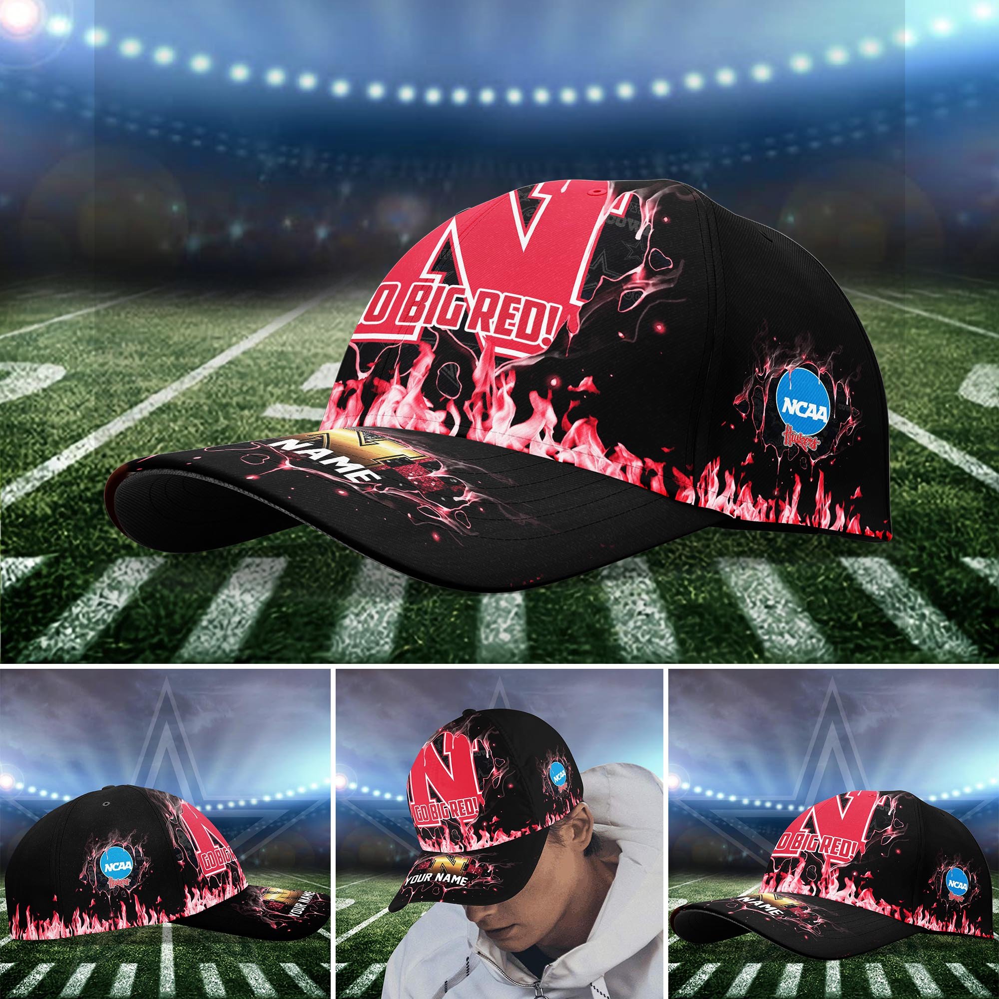 Nebraska Cornhuskers Cap custom Q-54379