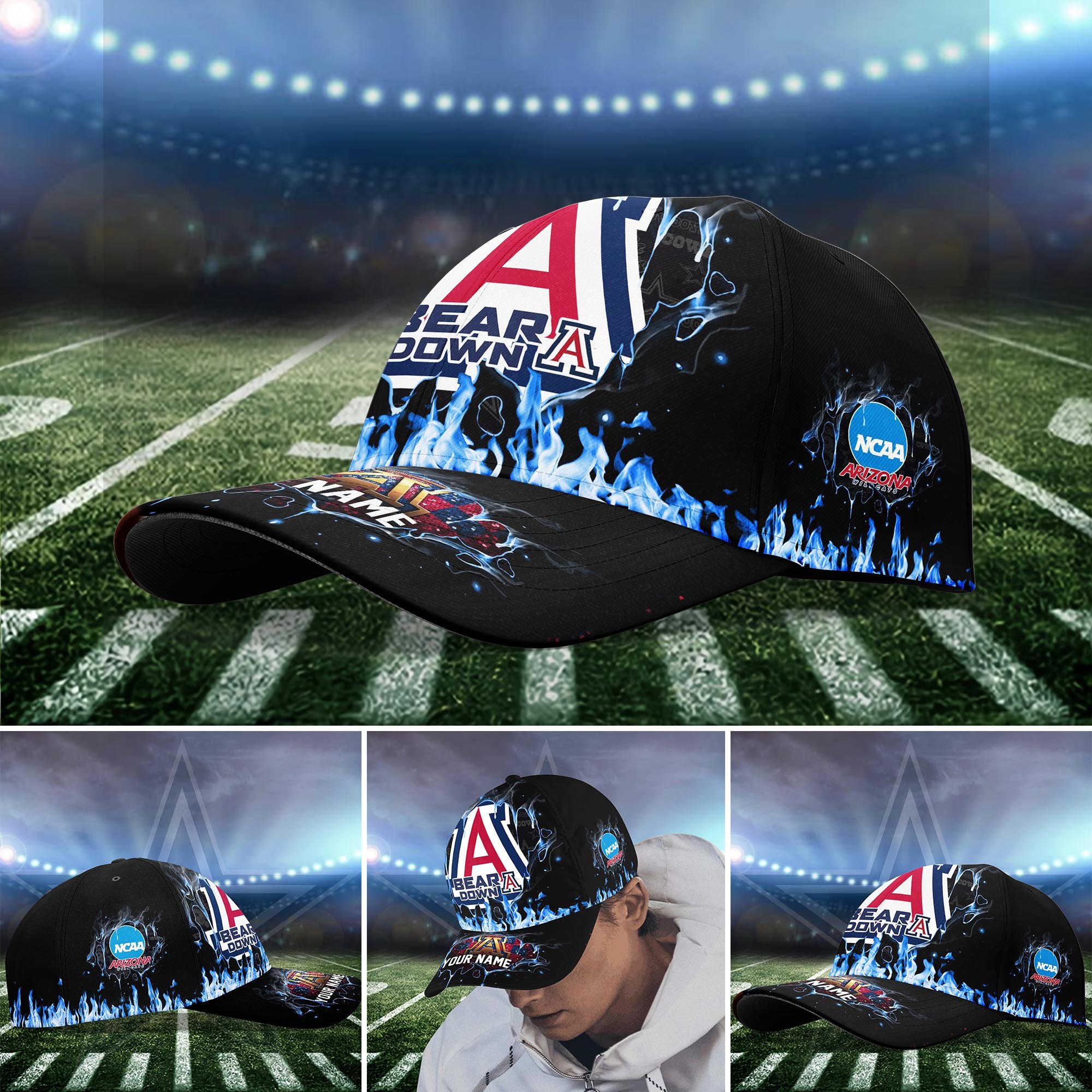 Arizona Wildcats Cap custom Q-54379