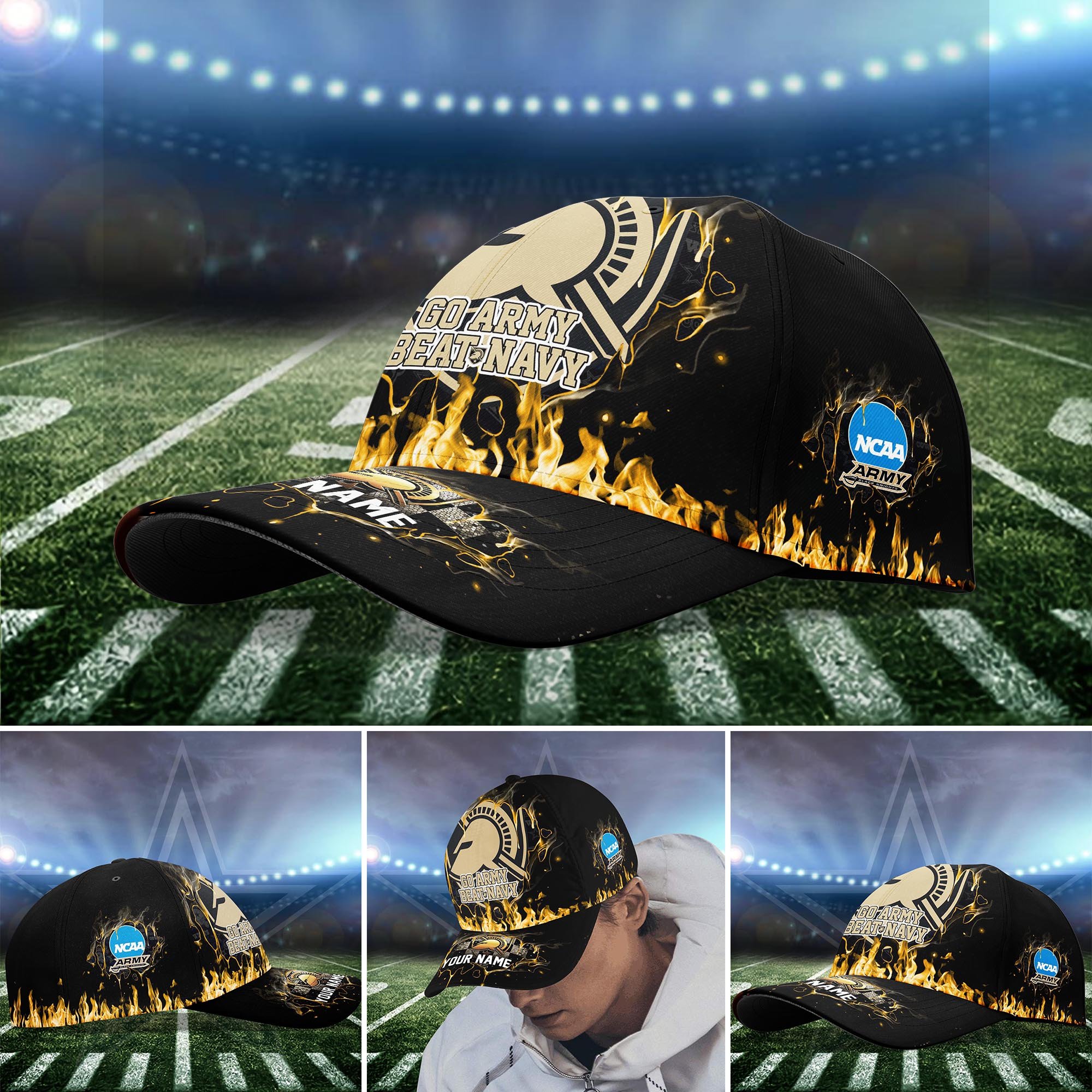 Army Black Knights Cap custom Q-54379