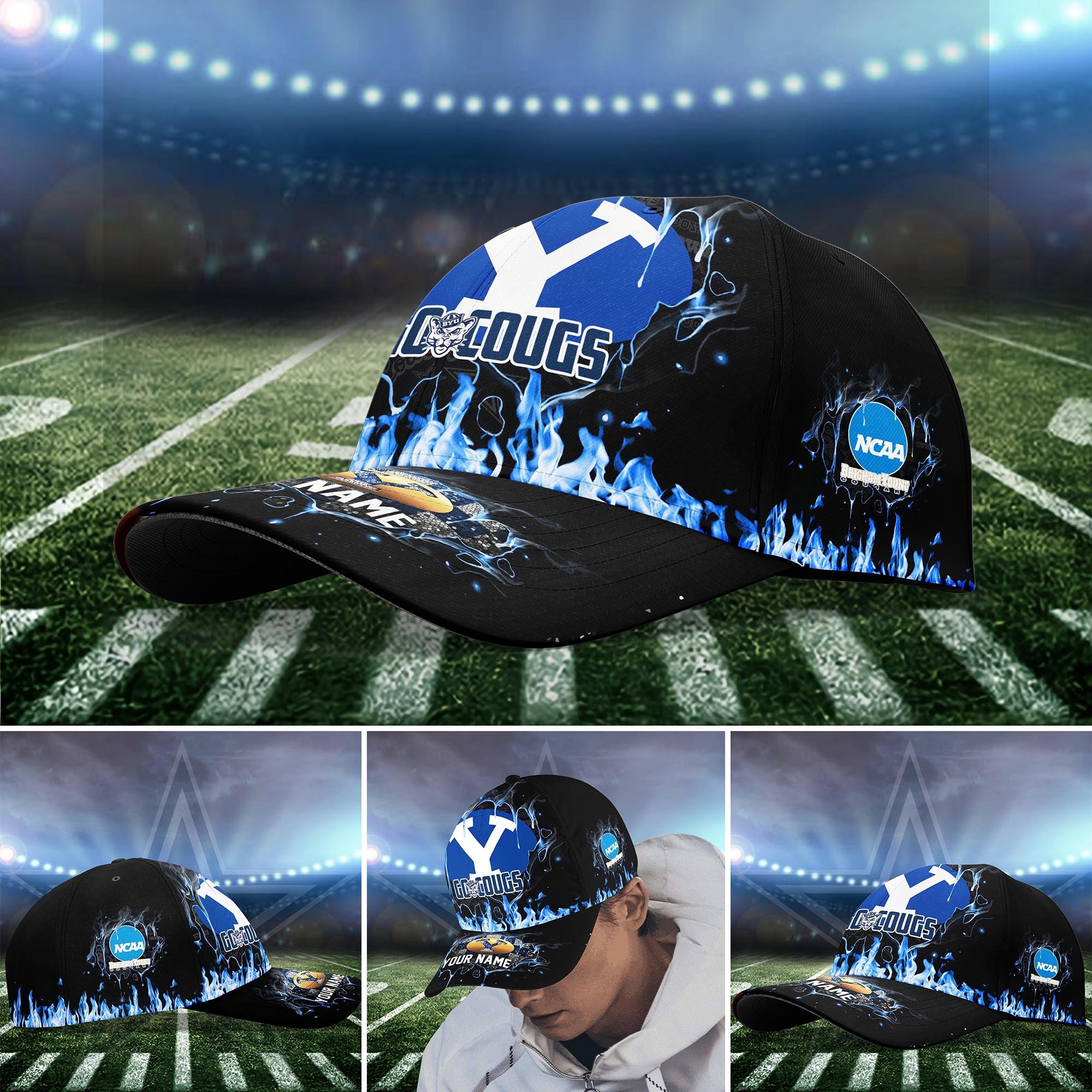 BYU Cougars Cap custom Q-54379