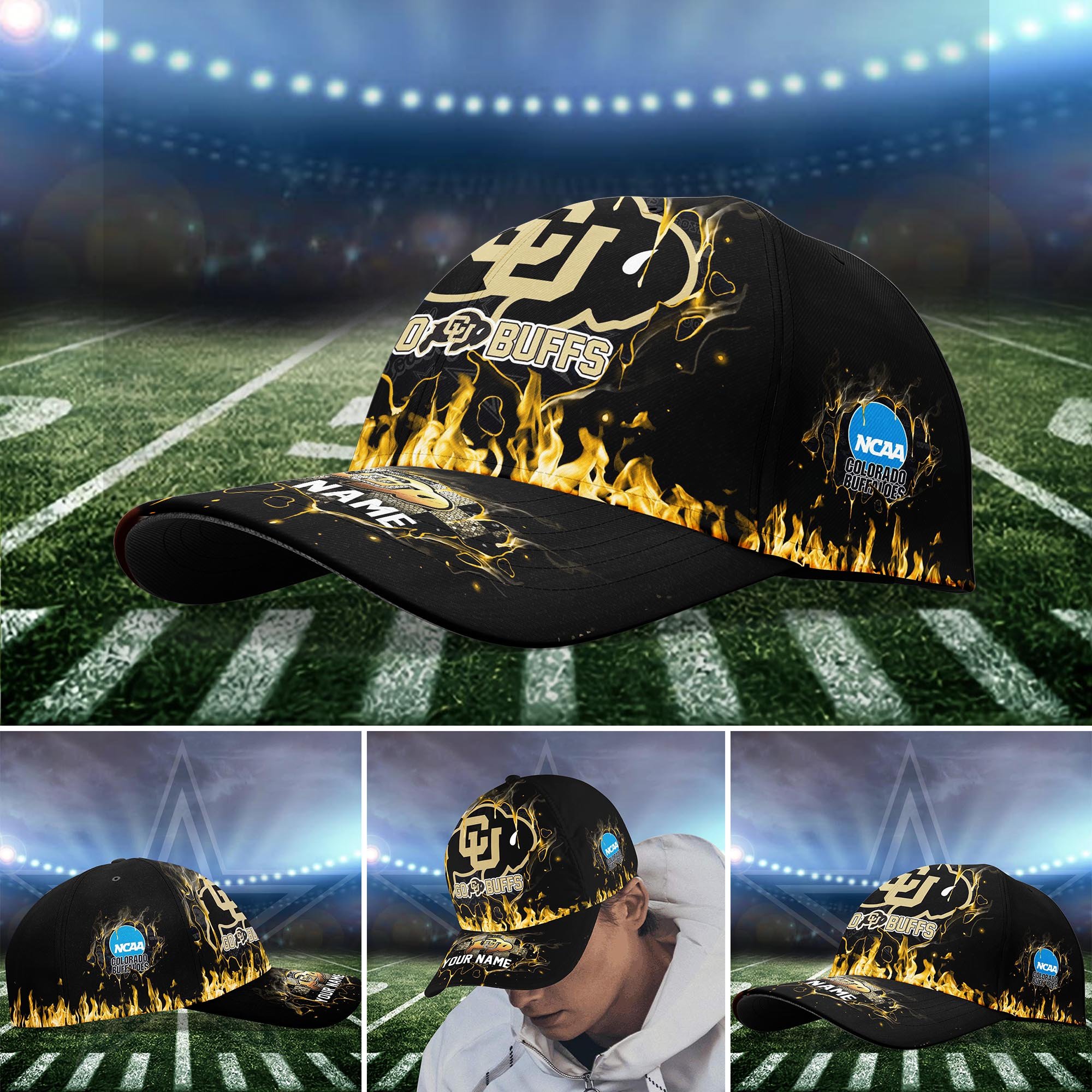Colorado Buffaloes Cap custom Q-54379