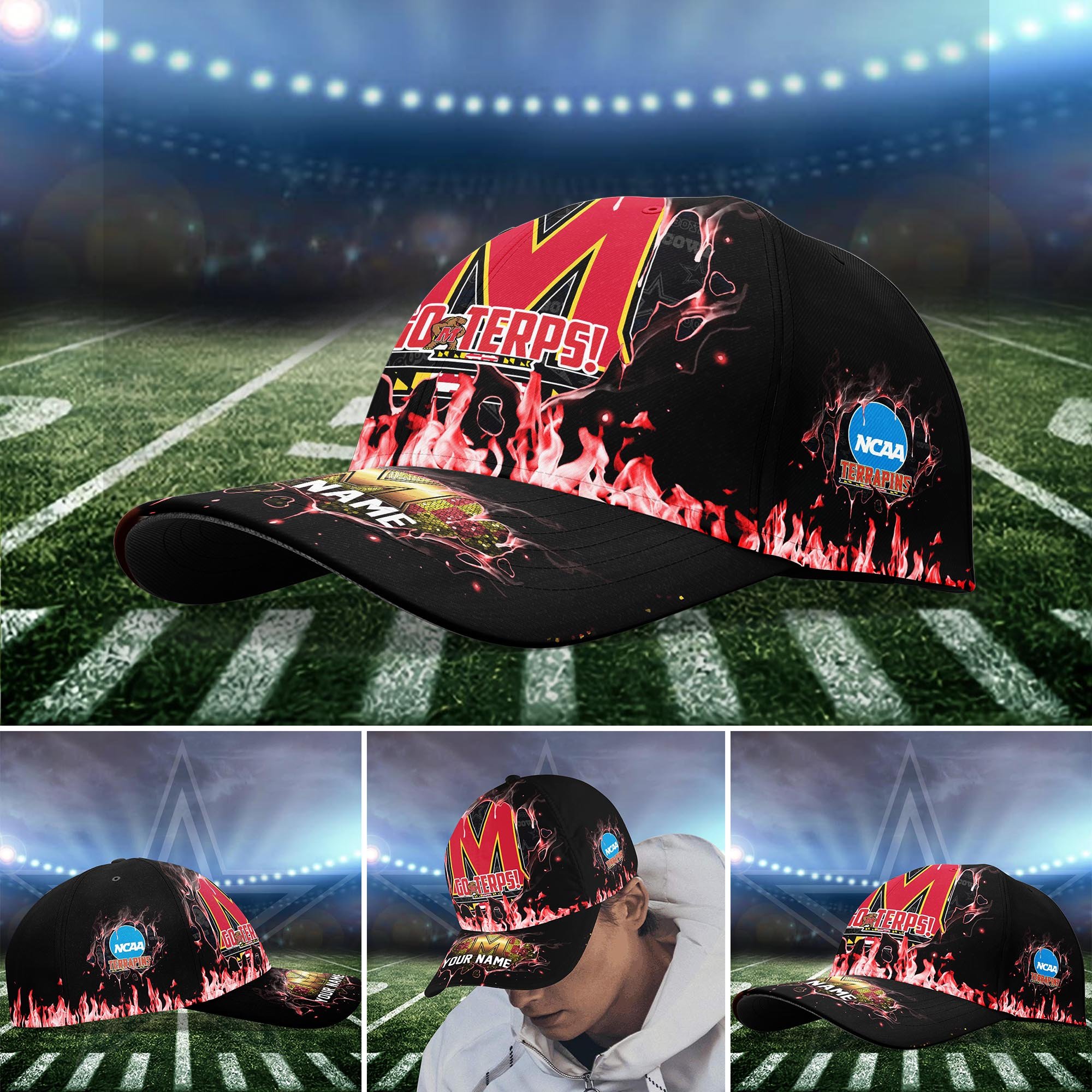 Maryland Terrapins Cap custom Q-54379