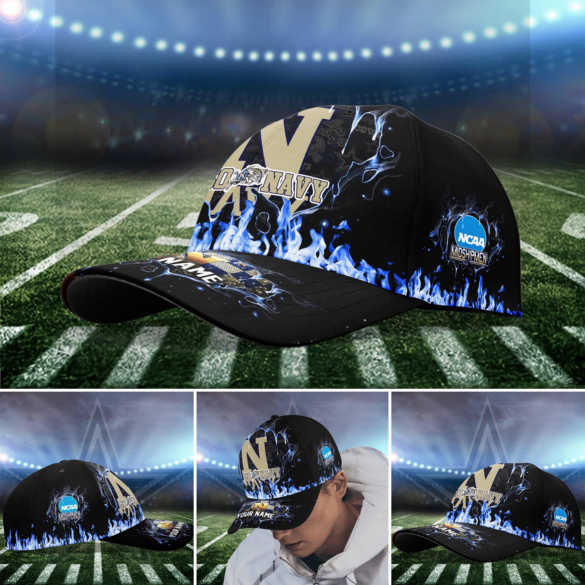 Navy Midshipmen Cap custom Q-54379