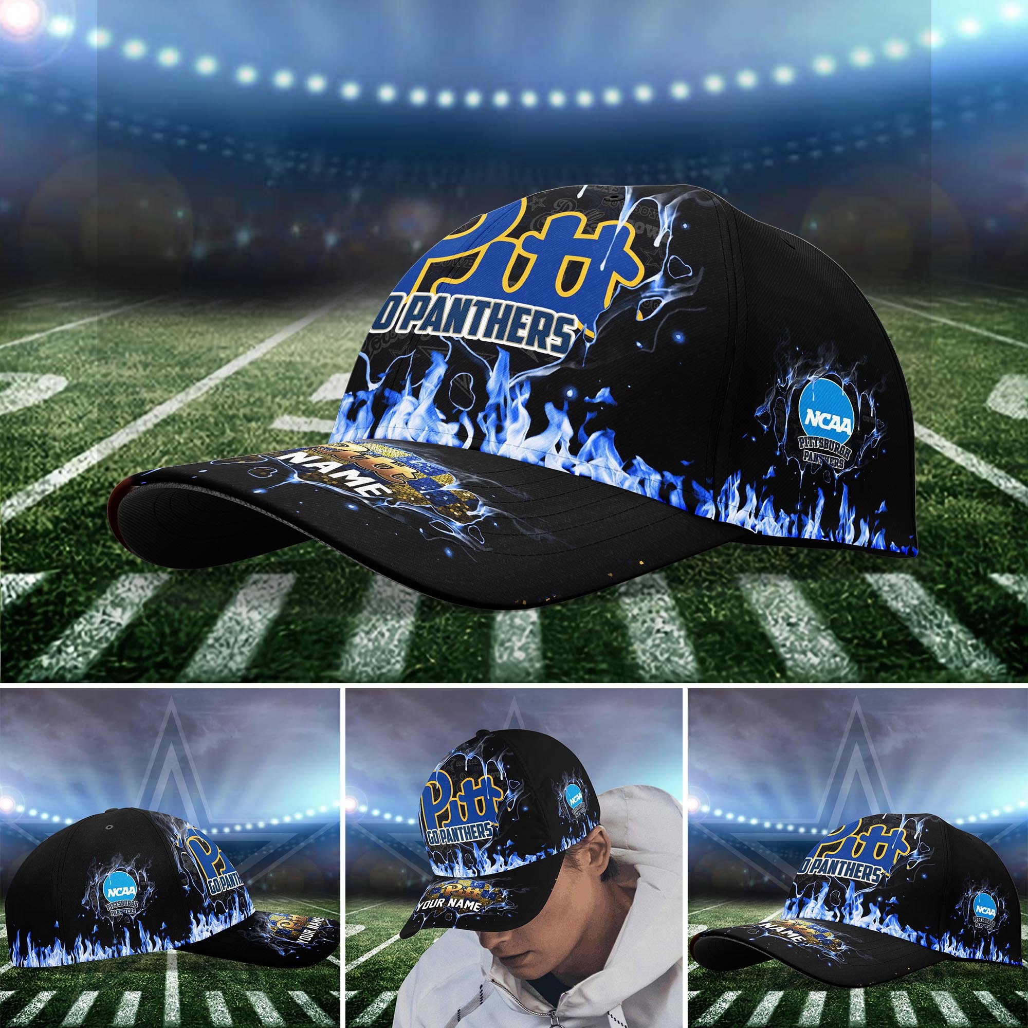 Pittsburgh Panthers Cap custom Q-54379