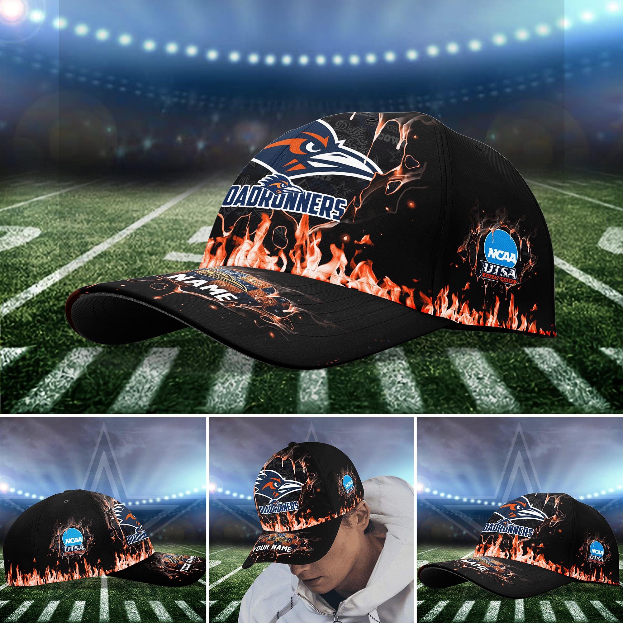 UTSA Roadrunners Cap custom Q-54379
