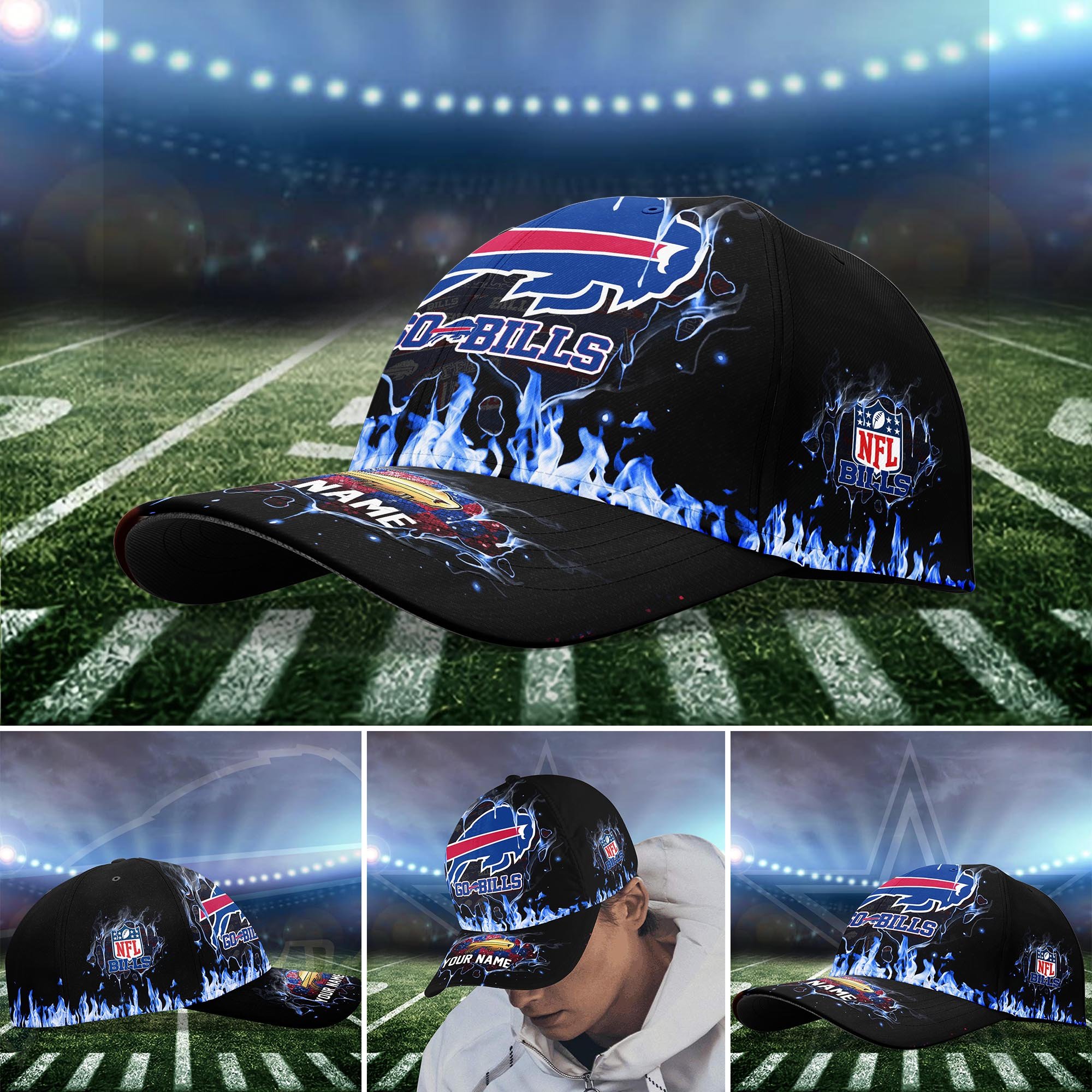 Buffalo Bills Cap custom Q-54379
