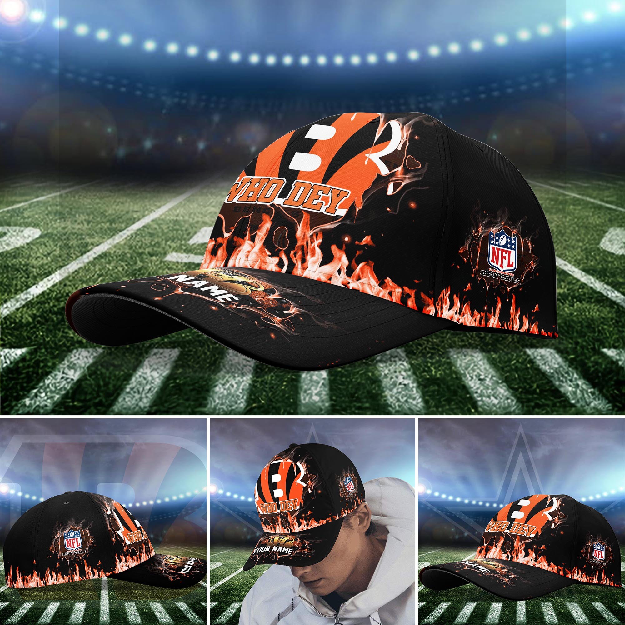 Cincinnati Bengals Cap custom Q-54379