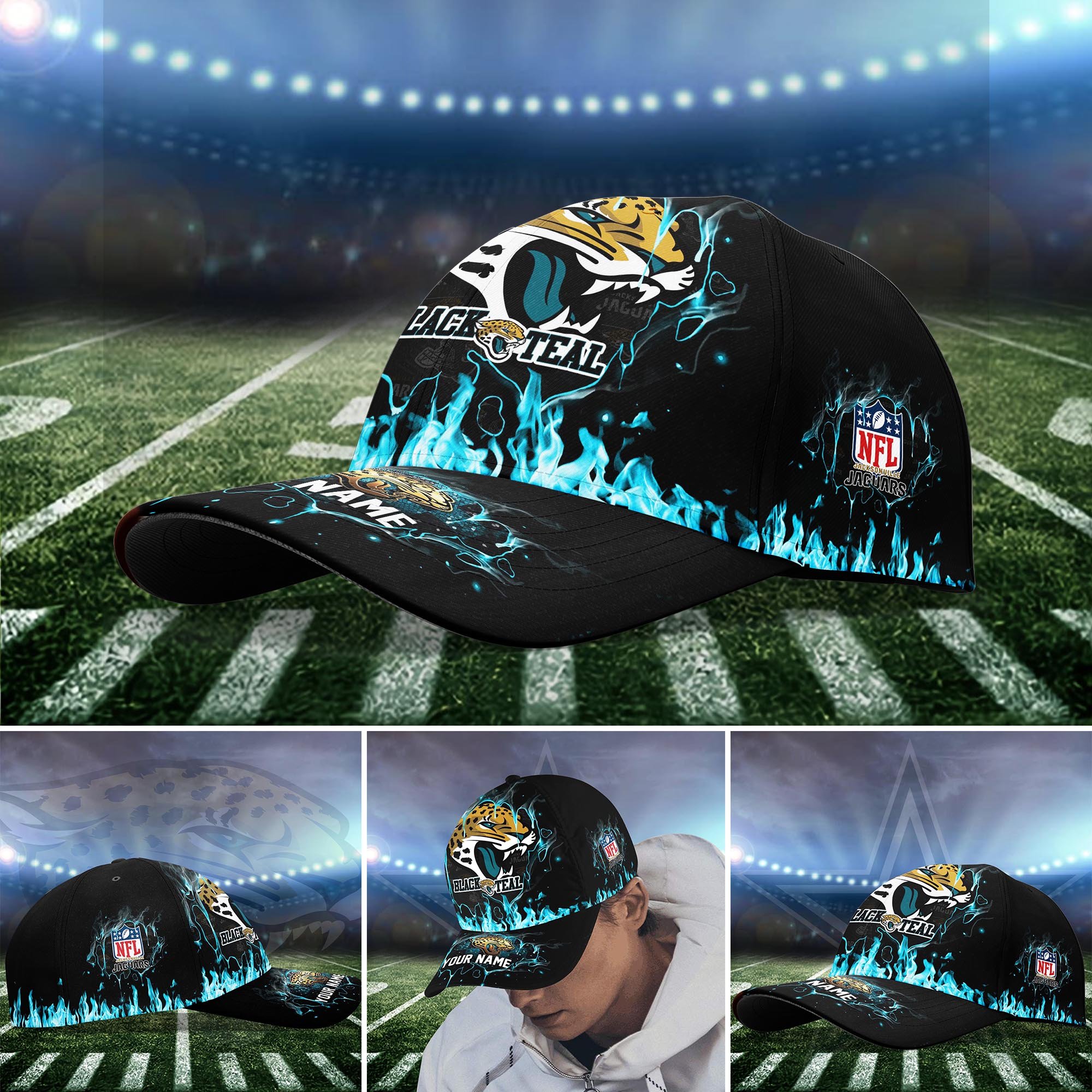 Jacksonville Jaguars Cap custom Q-54379