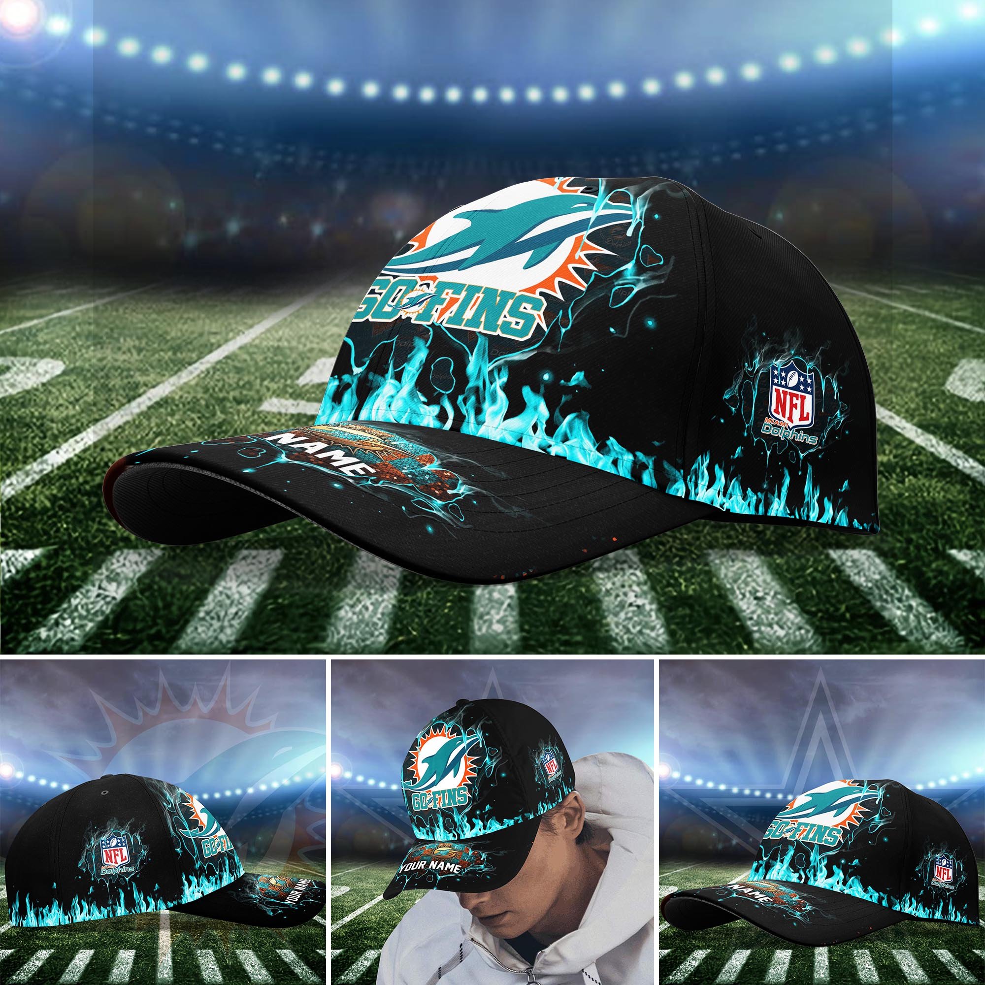 Miami Dolphins Cap custom Q-54379