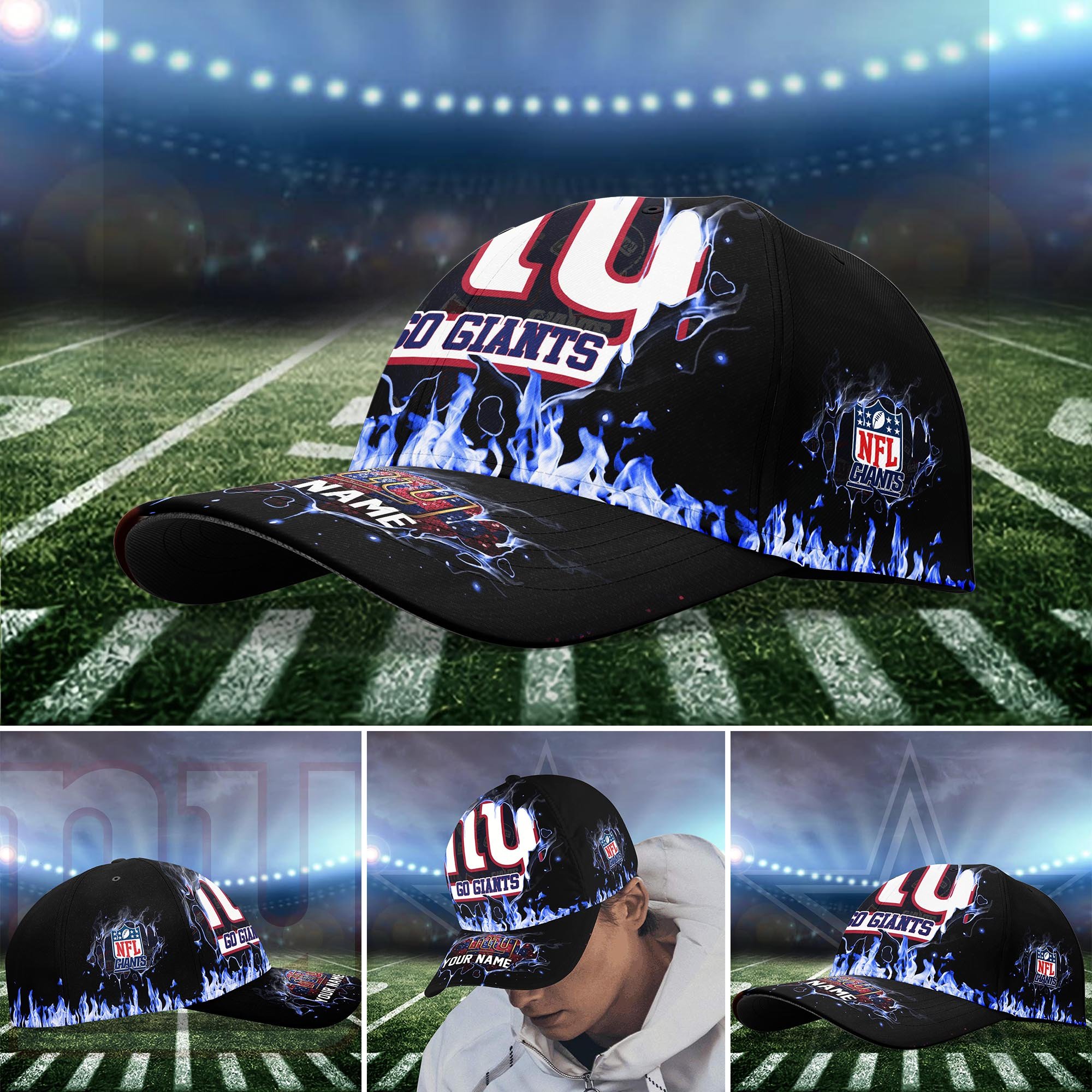 New York Giants Cap custom Q-54379