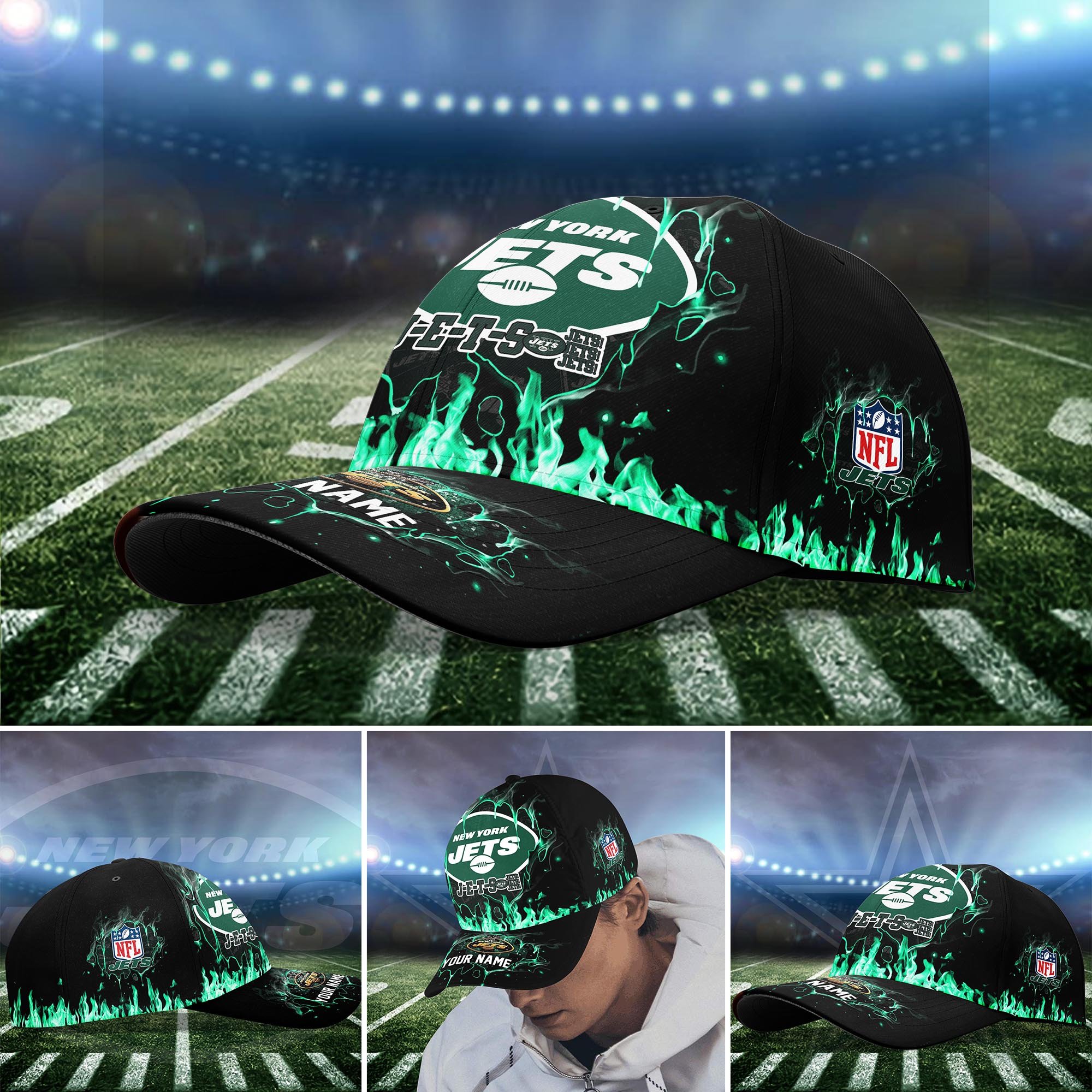New York Jets Cap custom Q-54379