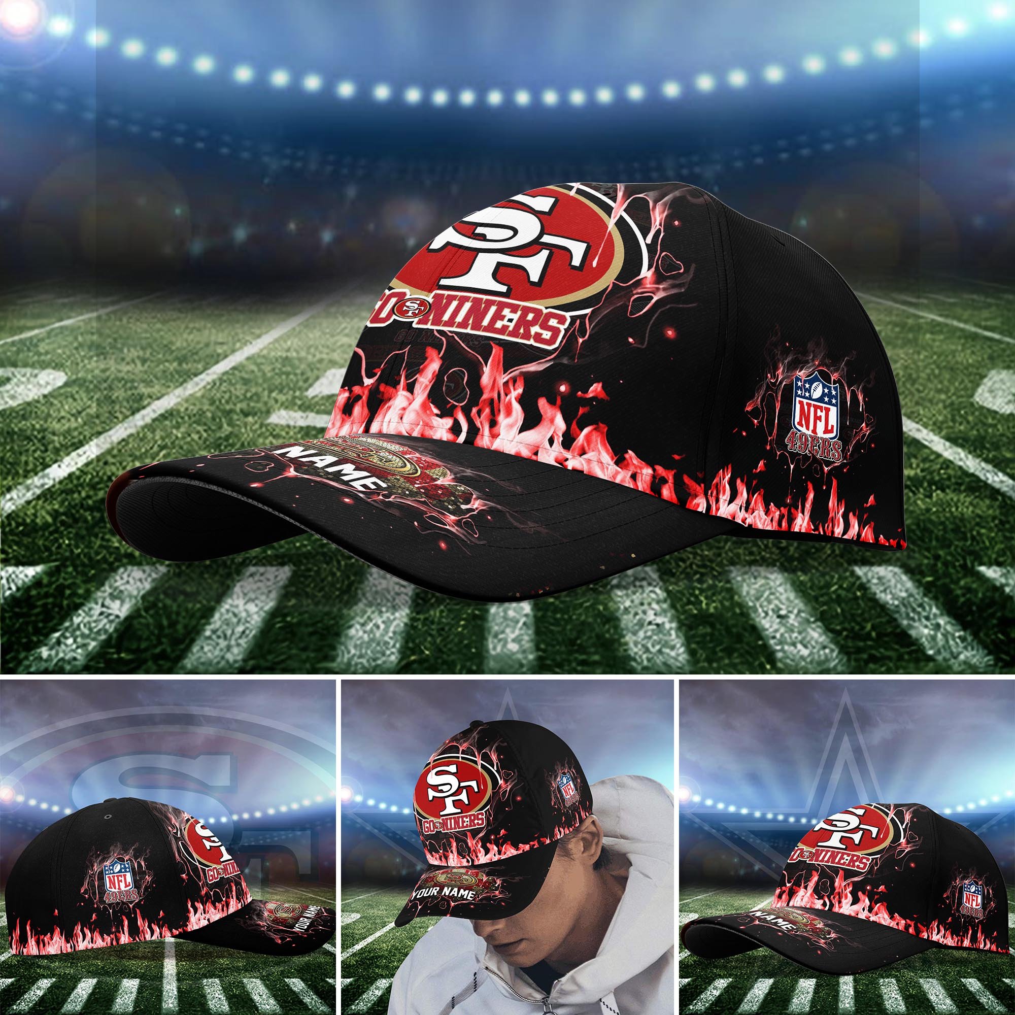 San Francisco 49ers Cap custom Q-54379