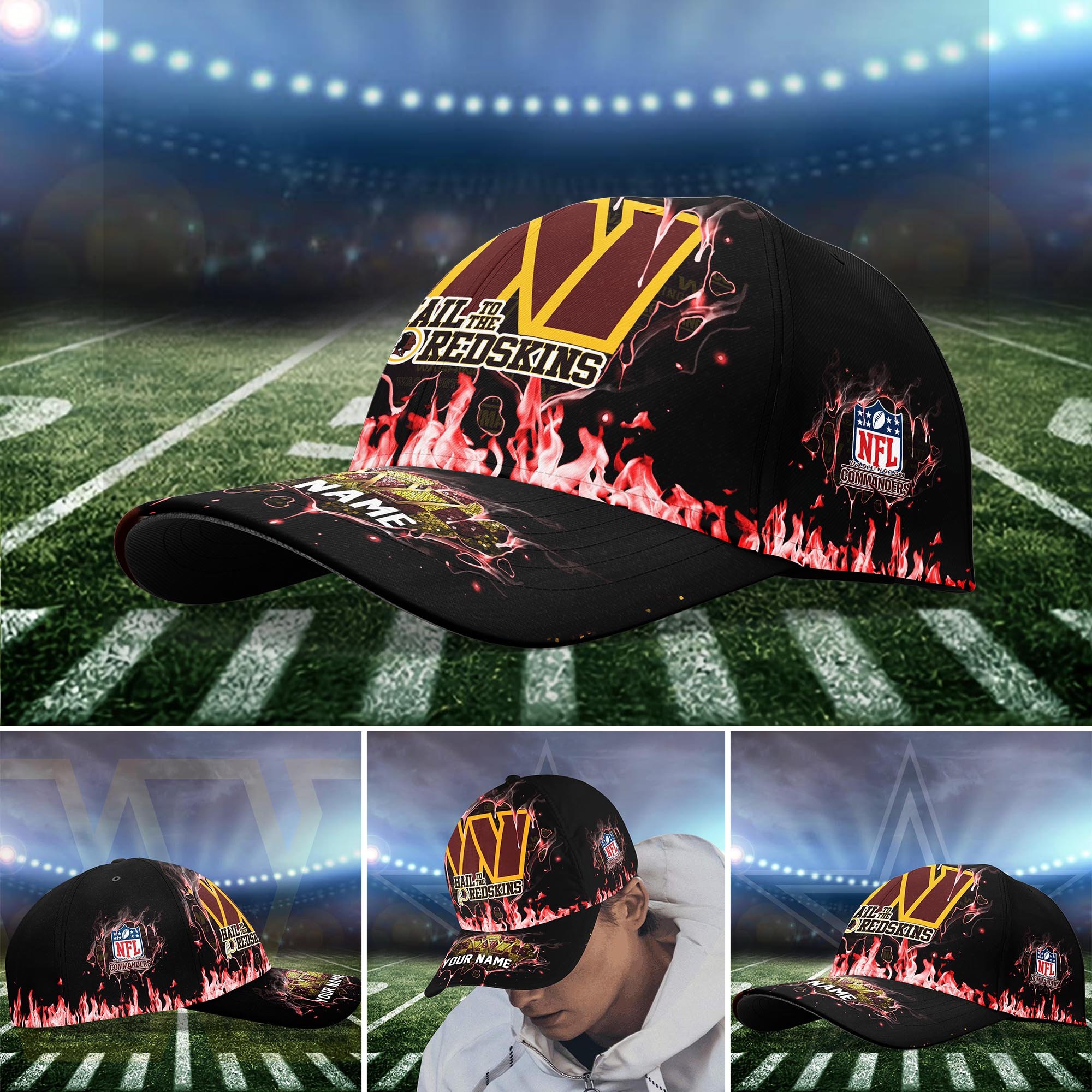 Washington Commanders Cap custom Q-54379