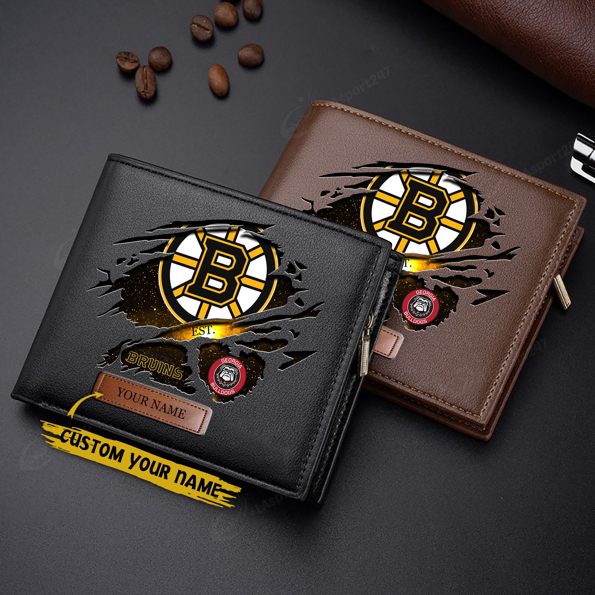 Boston Bruins Men Wallet Custom 57877
