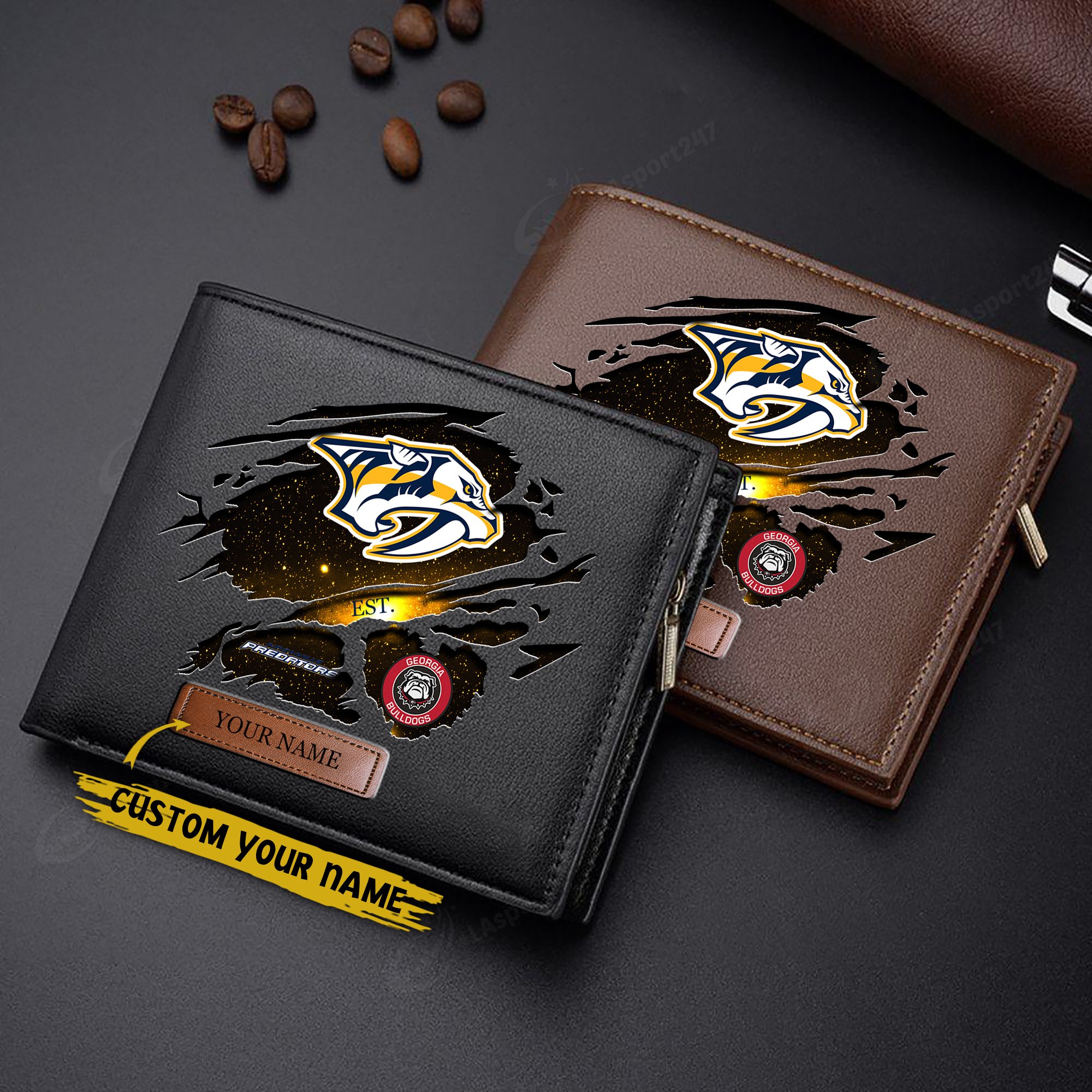 Nashville Predators Men Wallet Custom 57877