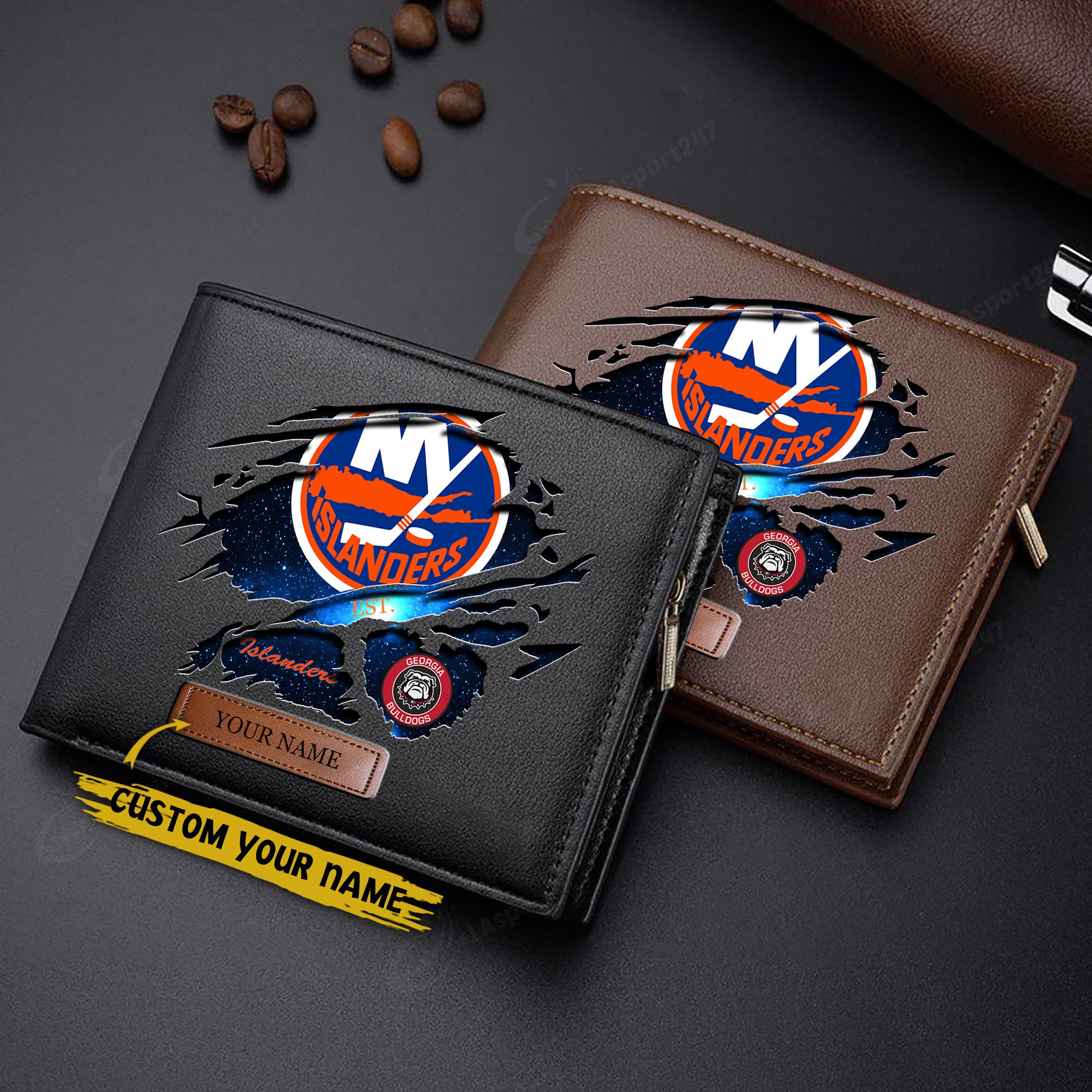 New York Islanders Men Wallet Custom 57877