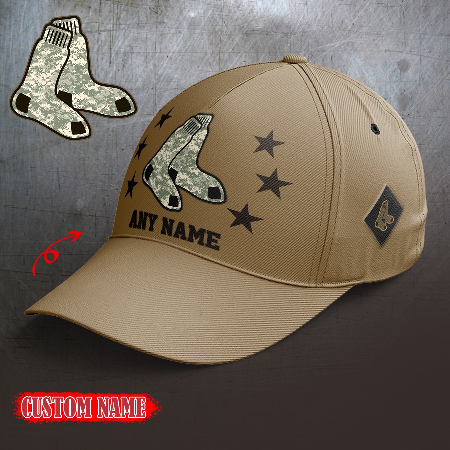 Boston Red Sox 2024 Armed Forces Day  Cap custom custom 58304
