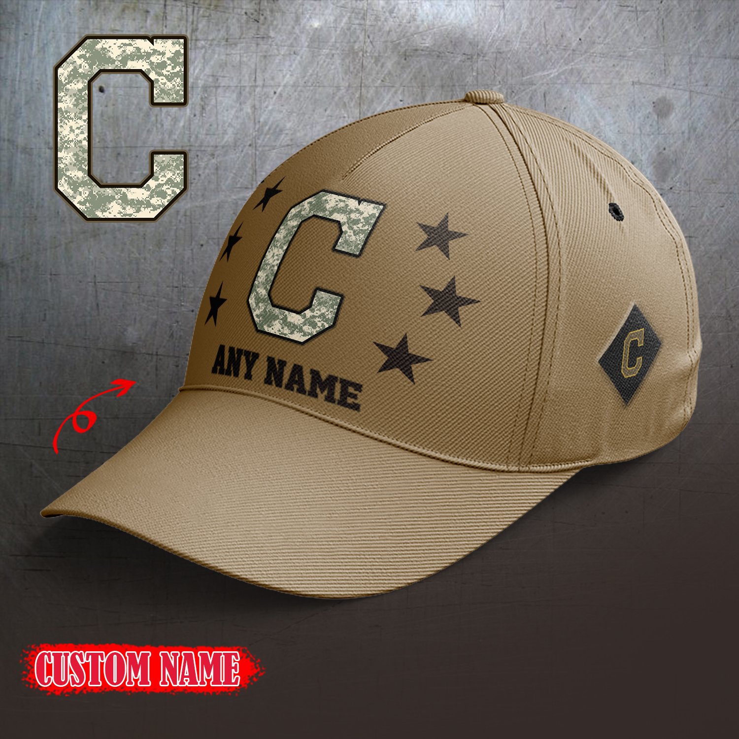 Cleveland Indians 2024 Armed Forces Day  Cap custom custom 58304