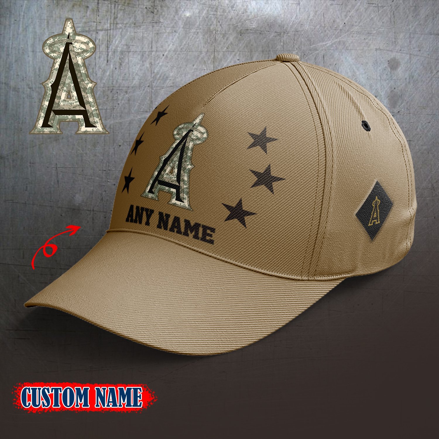 Los Angeles Angels 2024 Armed Forces Day  Cap custom custom 58304