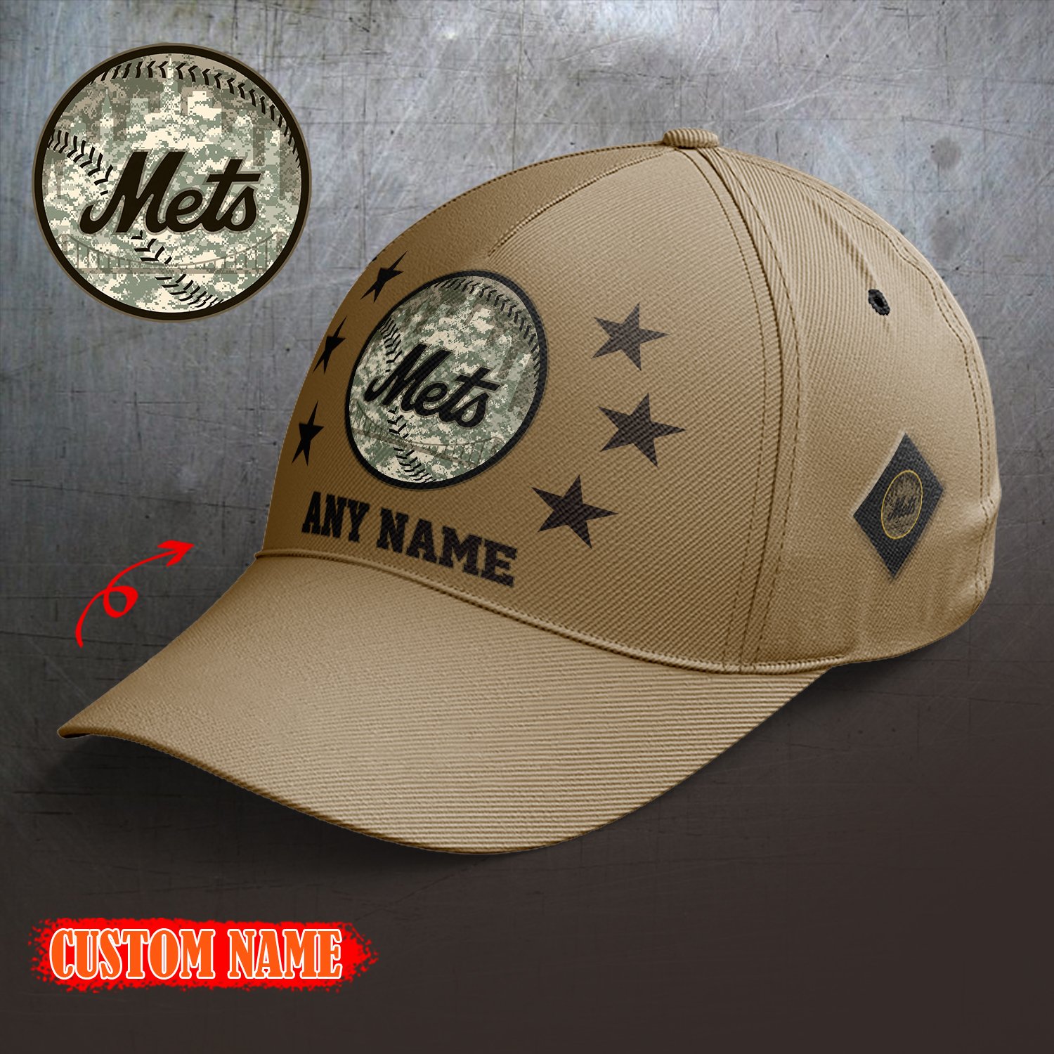 New York Mets 2024 Armed Forces Day  Cap custom custom 58304