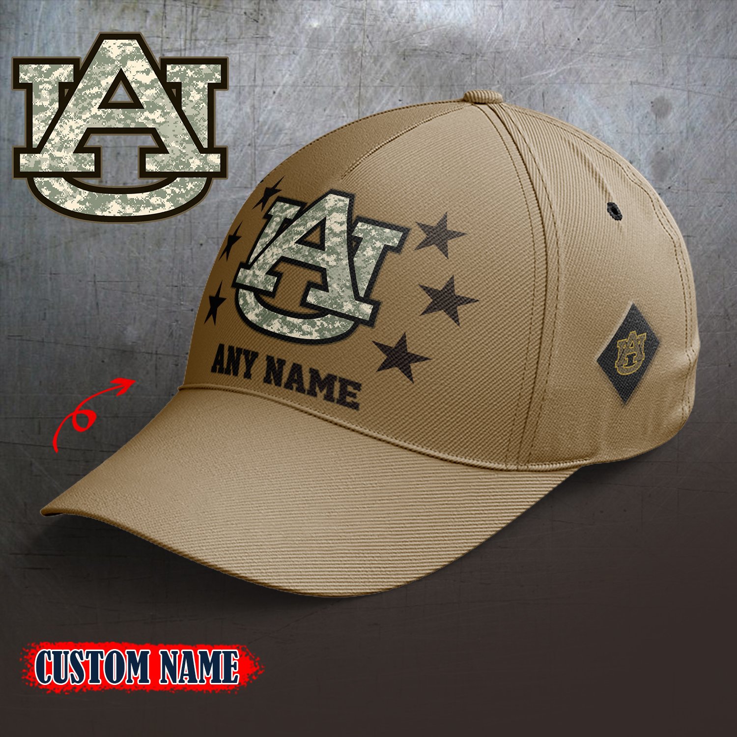 Auburn Tigers 2024 Armed Forces Day  Cap custom custom 58304
